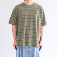 Vocation Tee / バケーション TEE（Olive Tan Stripe）