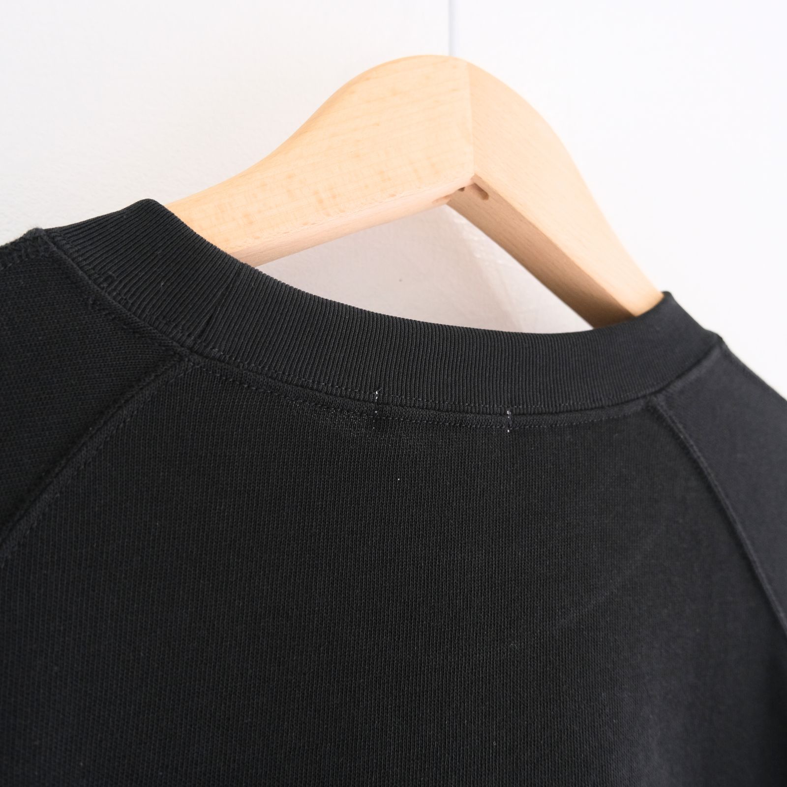 SOFT DRY SHORT LOOP TERRY SWEAT TEE （BLACK）
