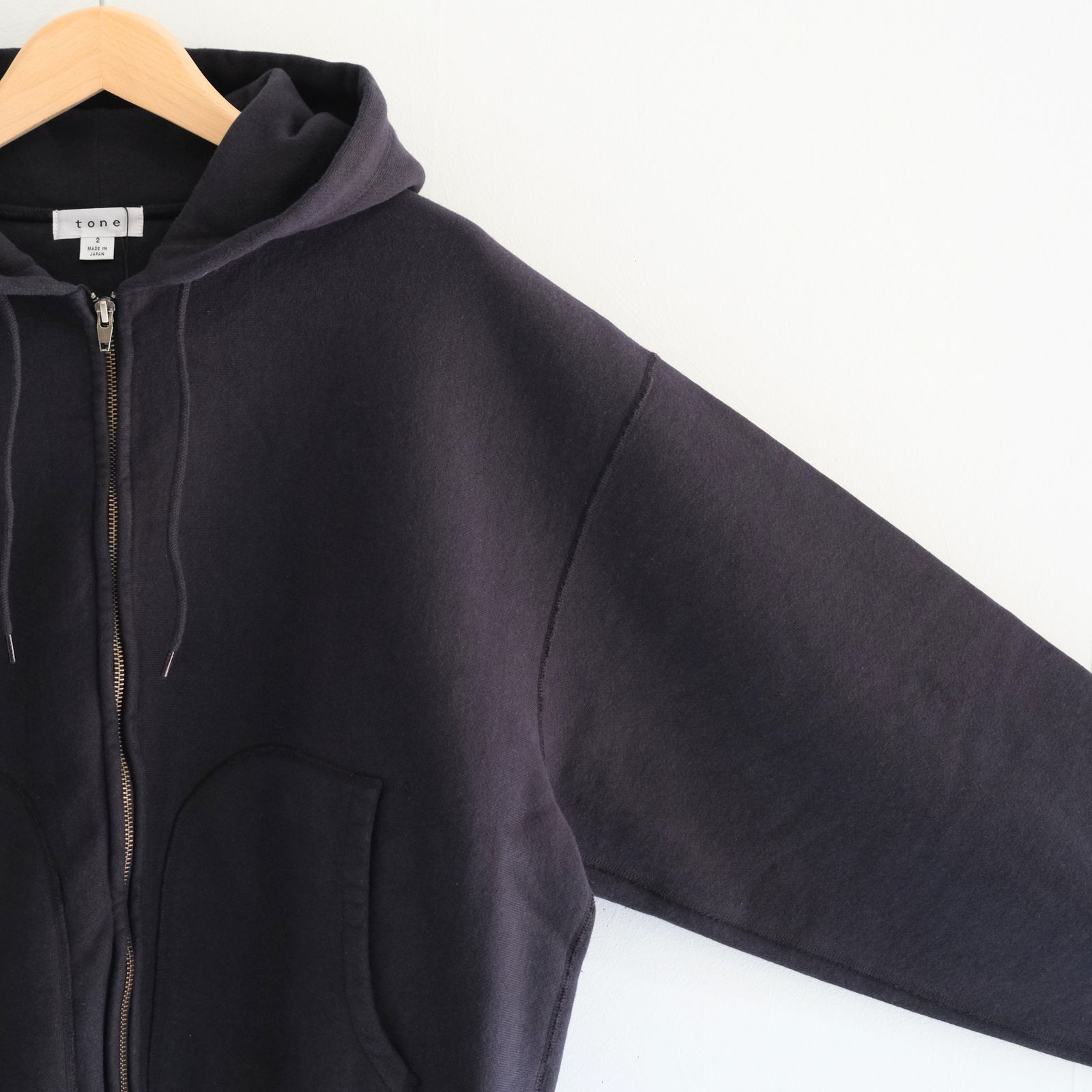 ZIP UP PARKA / ジップアップパーカー / BLACK