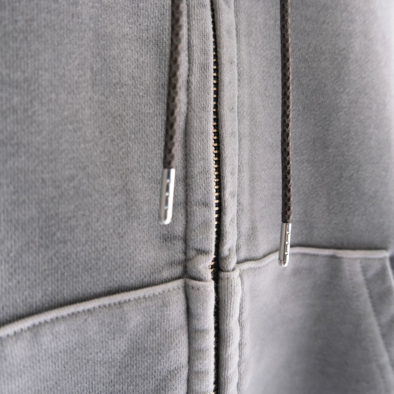 ZIP SWEAT HOODY / ジップアップパーカー / BLACK