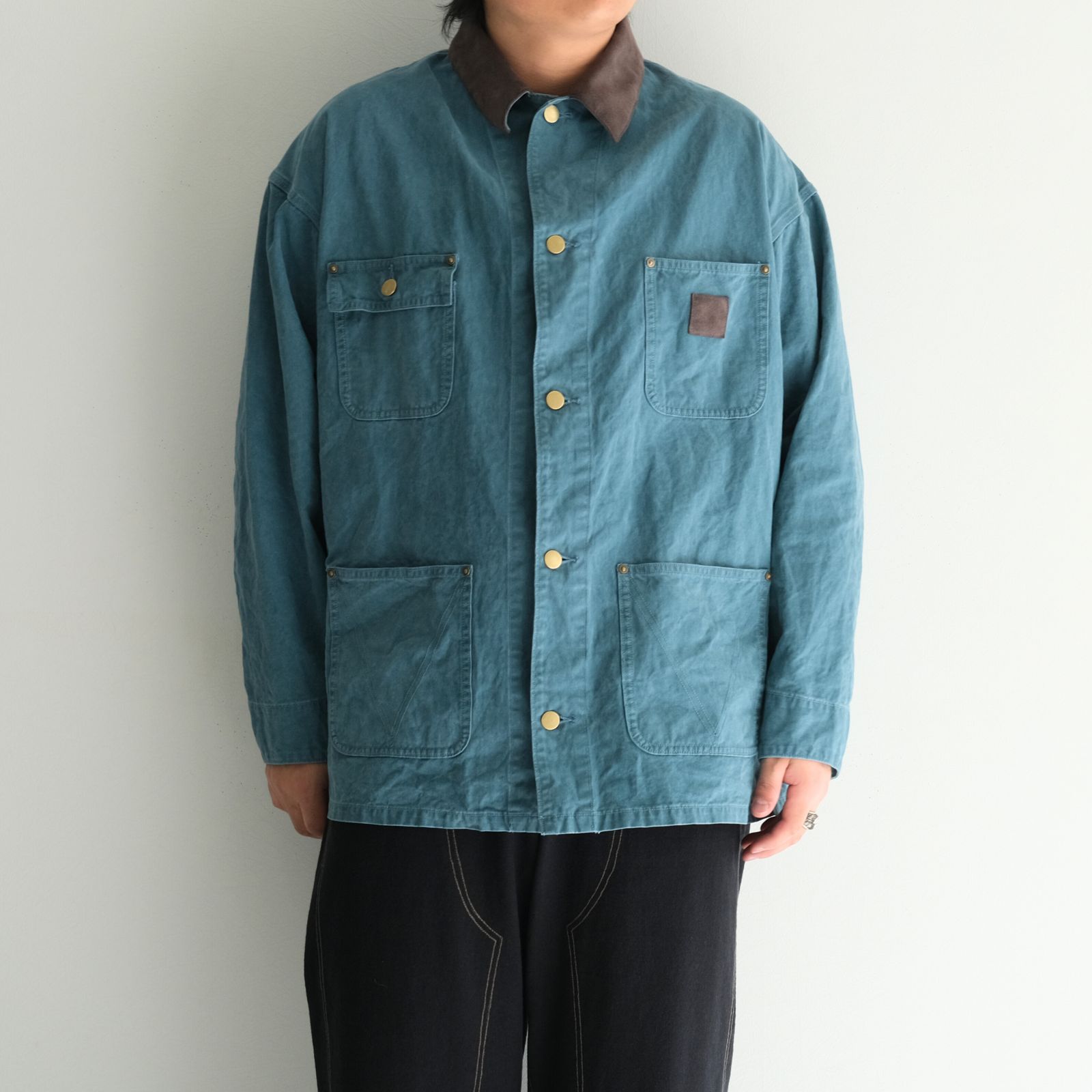 WAXED DUCK CHORE COAT / ジャケット / チョアコート / パラフィン加工 / ワックス / TEAL GREEN