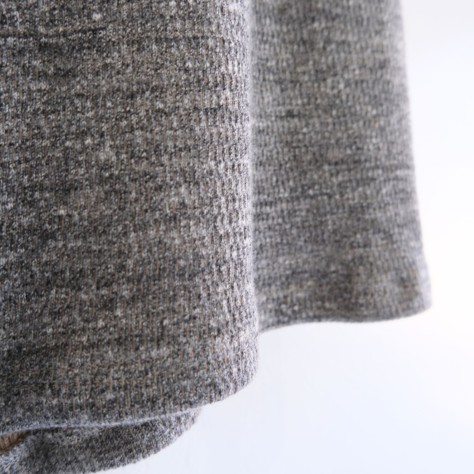 THERMAL SHORT PANTS - Mixed “UNSTAINED” yarn - / ショーツ / パンツ / GRAY
