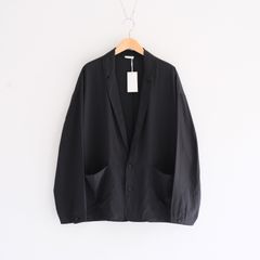 【販売開始 : 7/18 (土) 00:00~】Cupro Nylon Single Breasted JKT（Black）