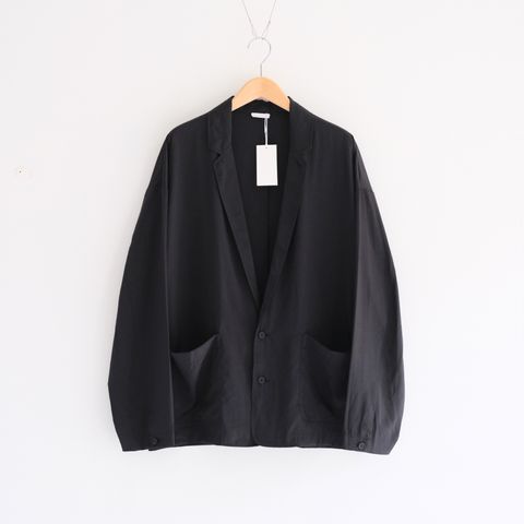 【販売開始 : 7/18 (土) 00:00~】Cupro Nylon Single Breasted JKT（Black）