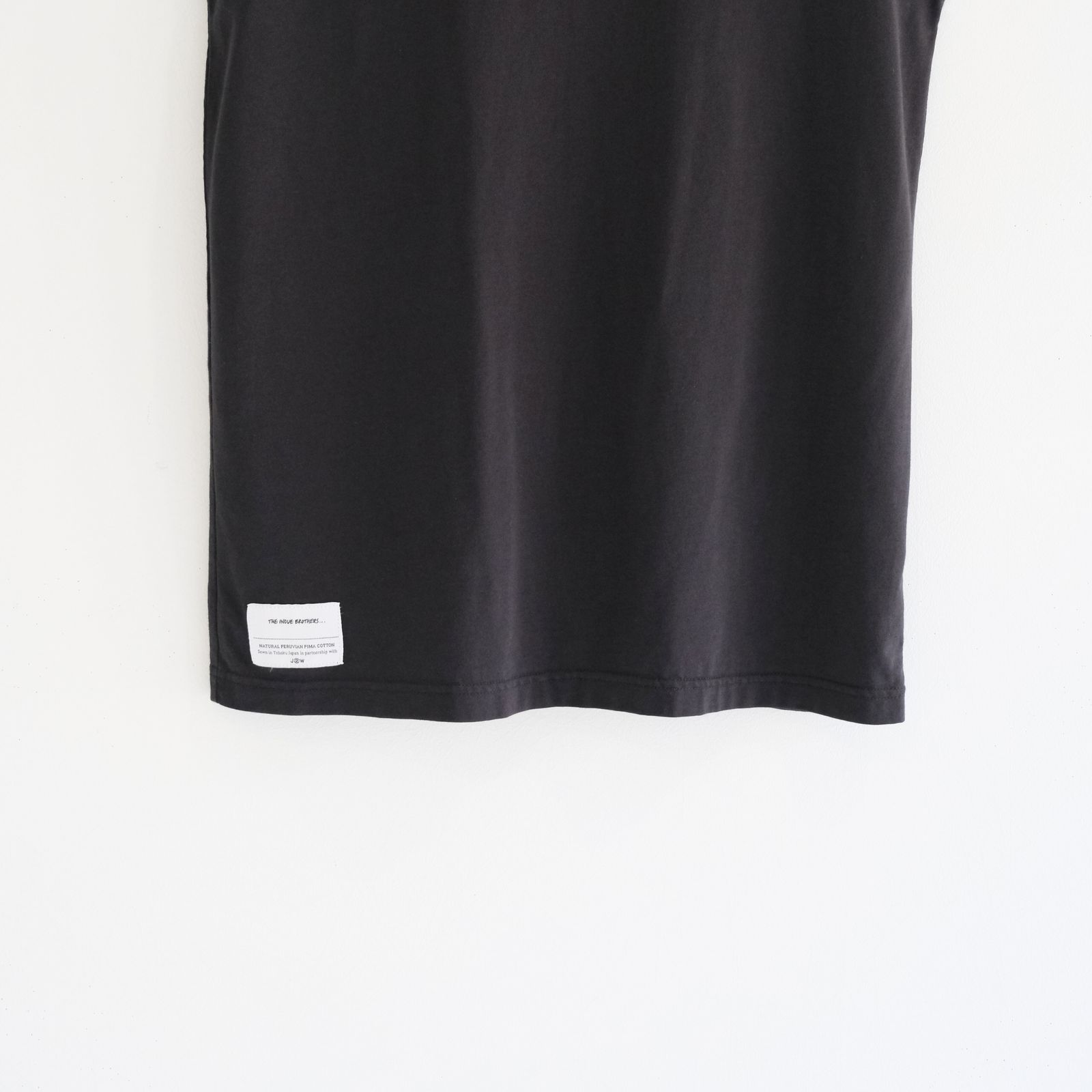 No Sleeve Top / ノースリーブ / 天然ピマコットン / BLACK