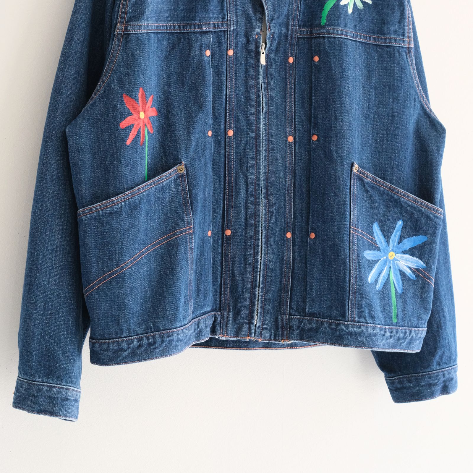 "ROEBUCK" Type-50s Hand Painted Jacket feat. MIO YAMAMOTO / 「ROEBUCK」タイプ50s ハンドペイントジャケット feat. ミオ ヤマモト（BLUE）