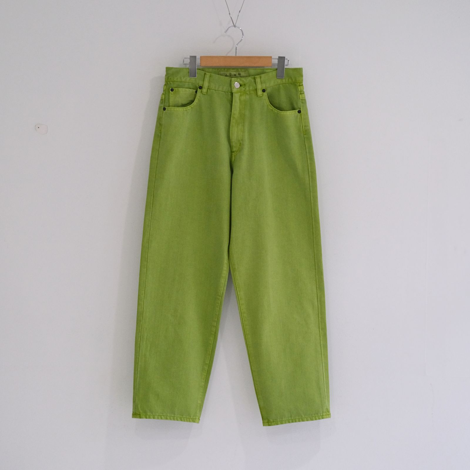 LOOSE FIT PIGMENT DYE 5P JEAN / デニム /  LIME / PIGMENT