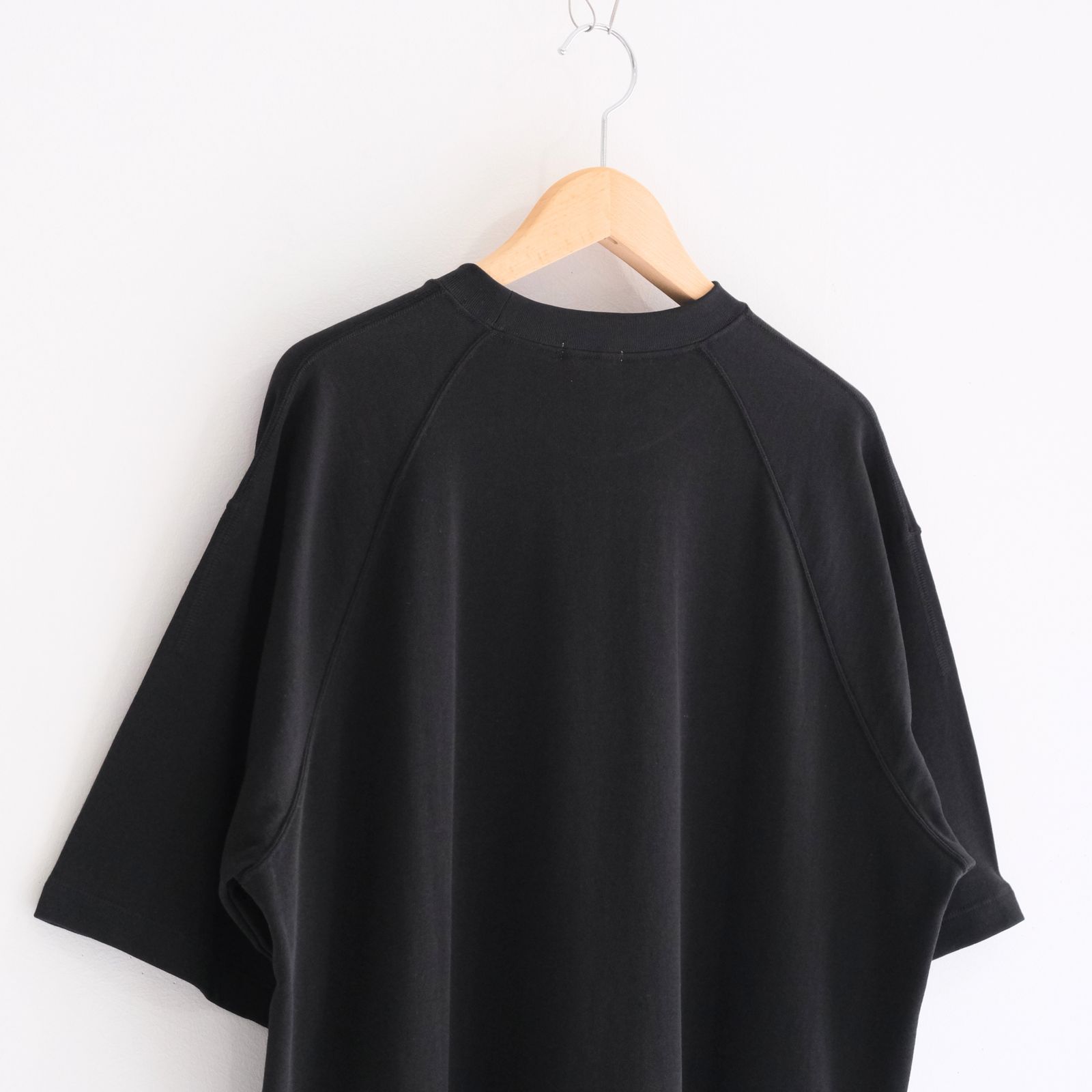 SOFT DRY SHORT LOOP TERRY SWEAT TEE （BLACK）