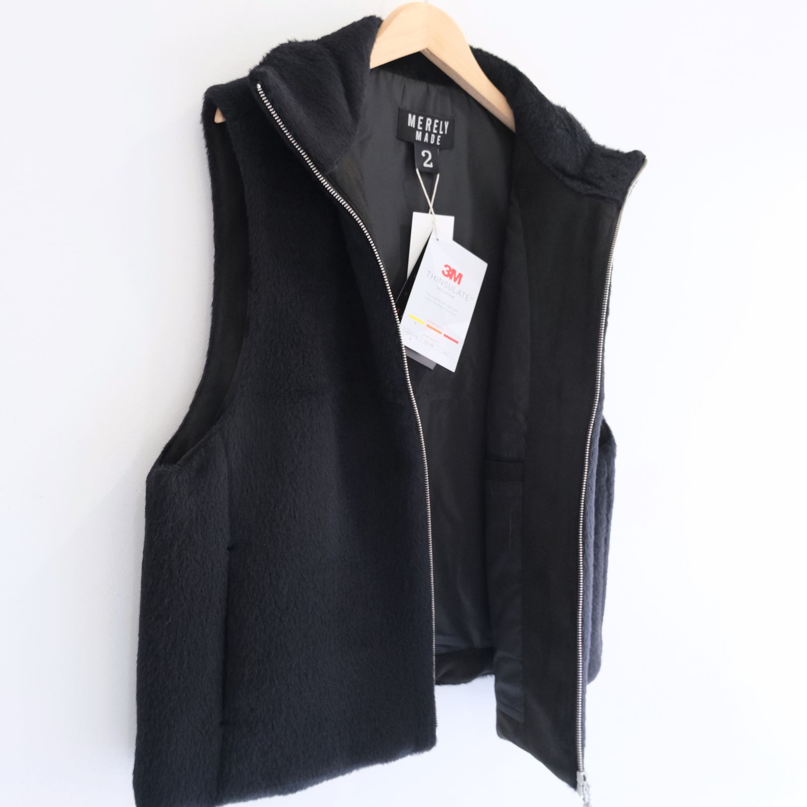 【残り1点】MERELY SURI ALPACA INUIT FUR VEST（BLACK MINK）