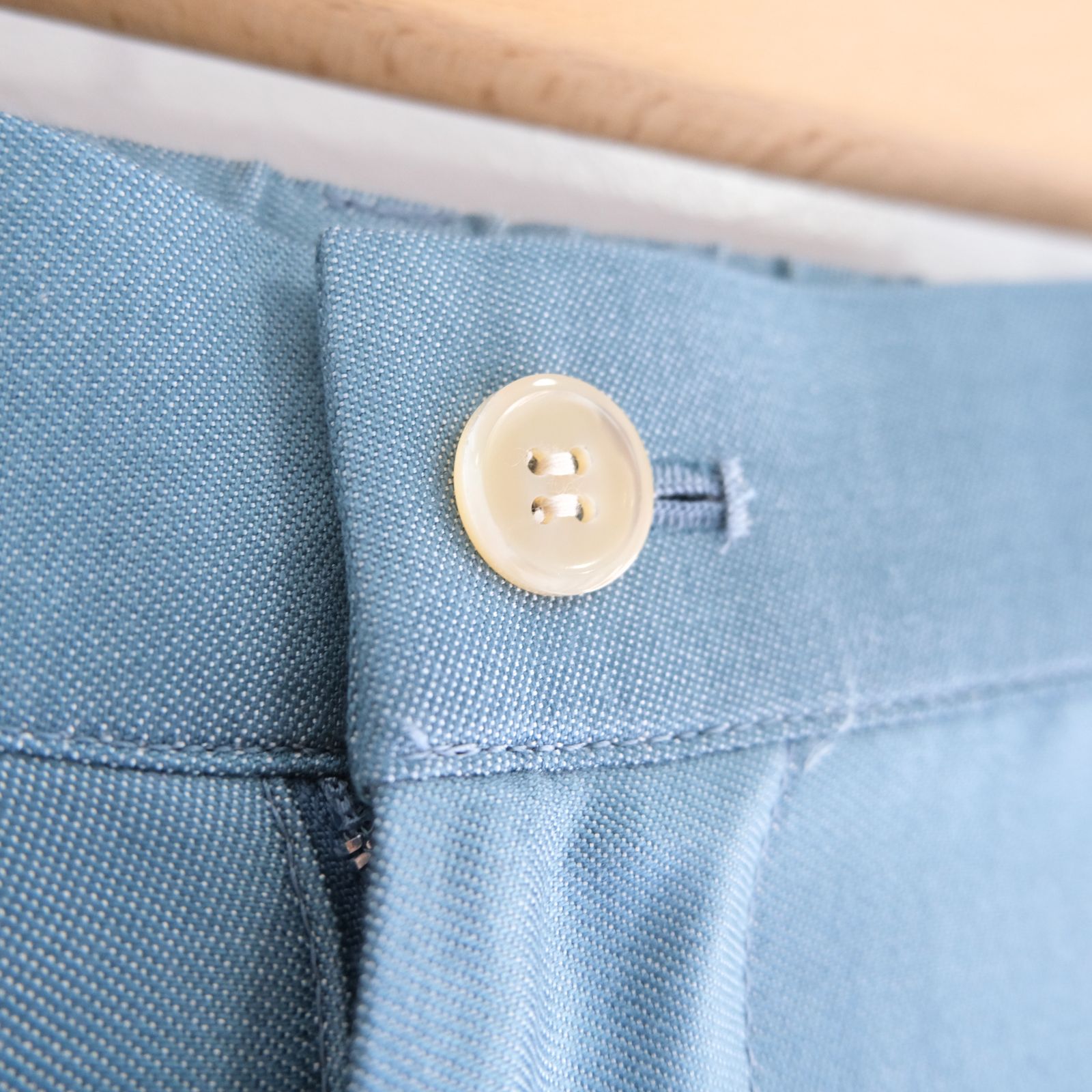 【残り1点】WIDE EASY FLARE TROUSERS  - Heavy Cupra -（Blue）