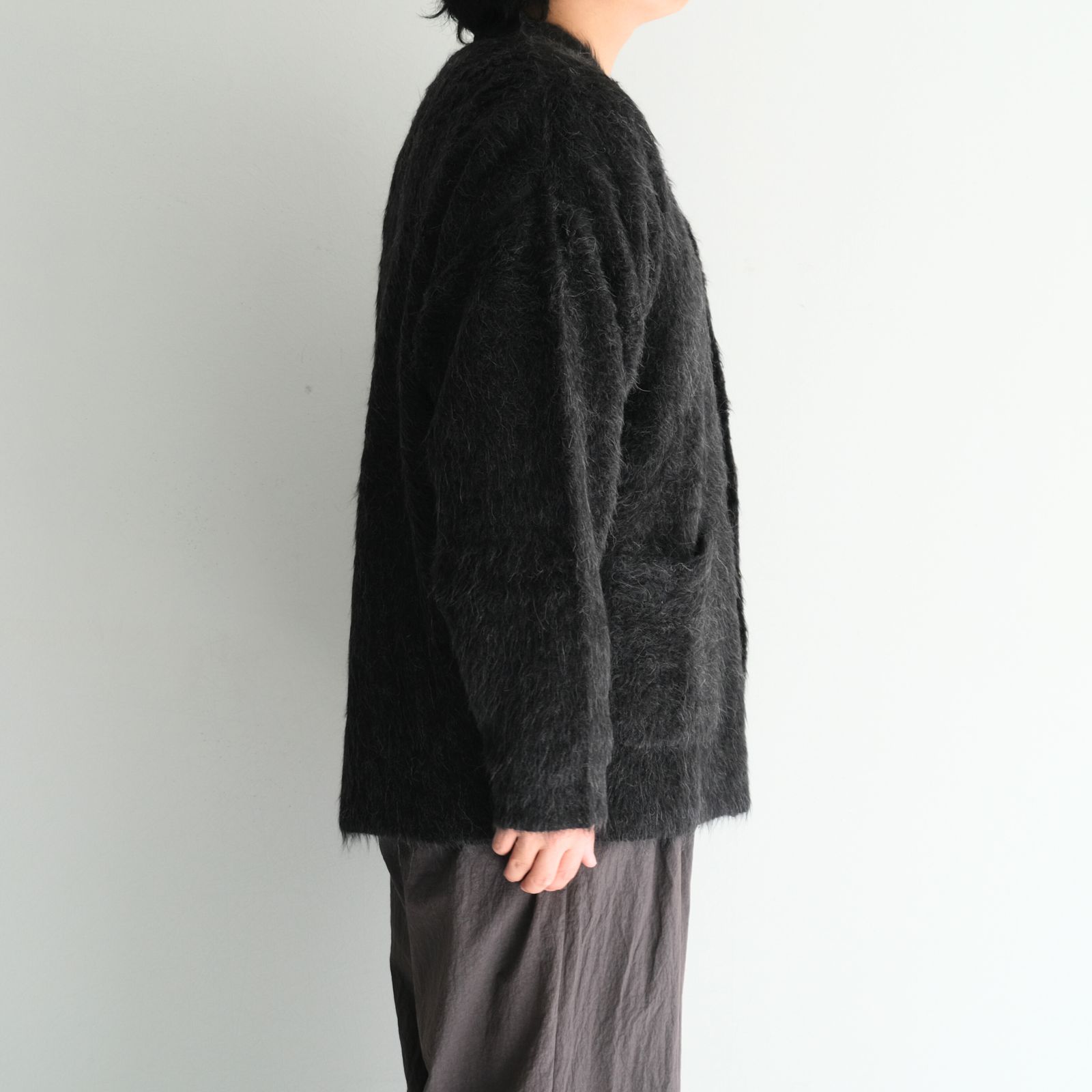 Suri Alpaca Cardigan / カーディガン / アルパカ / スリアルパカ / Black