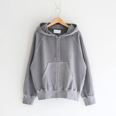 ZIP SWEAT HOODY / ジップアップパーカー / BLACK