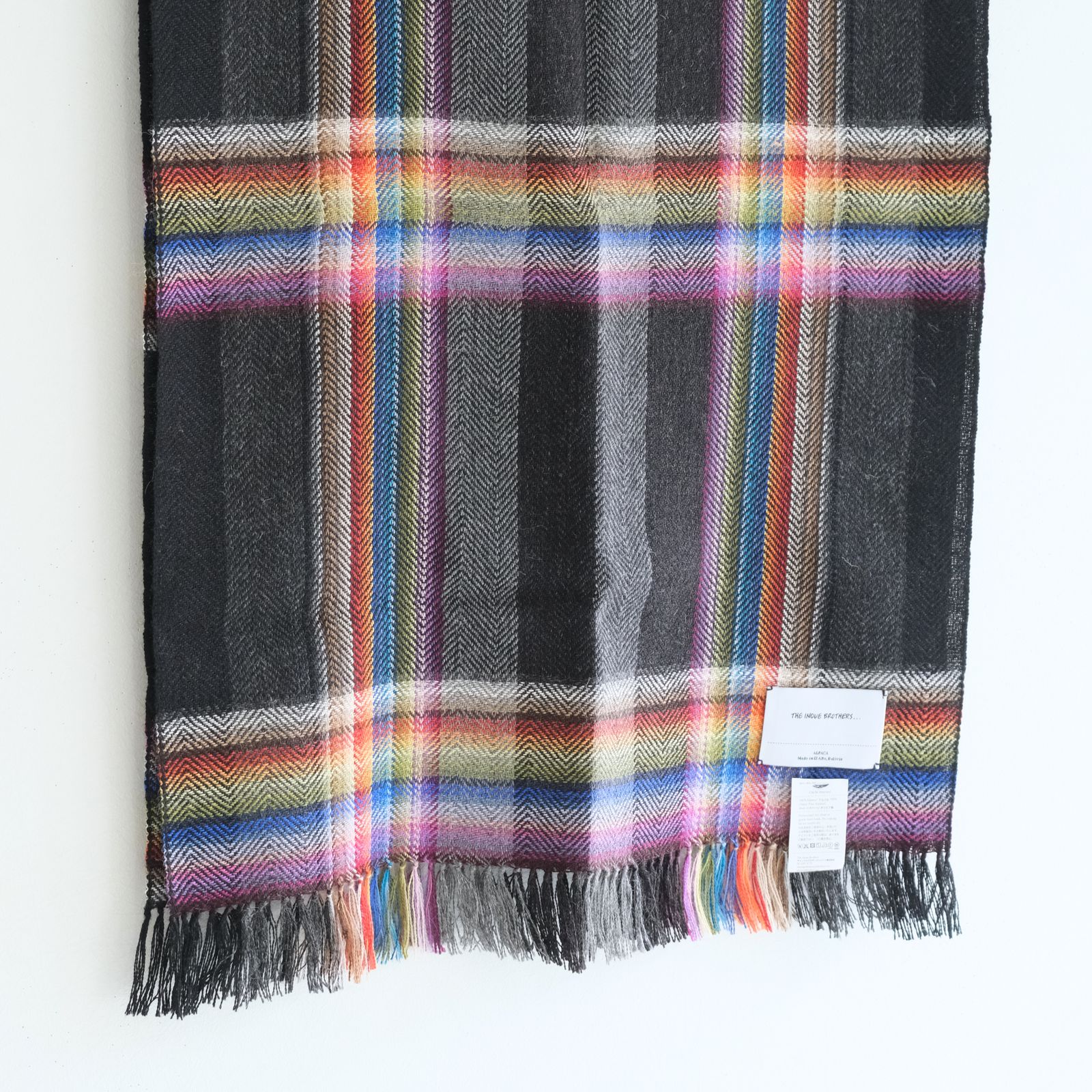 【残り1点】Multi Coloured Scarf（Black）