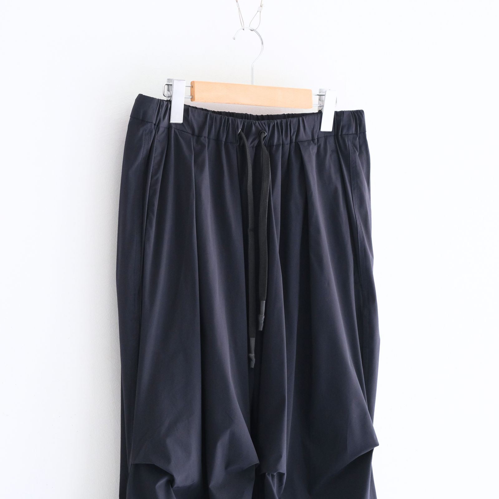 _163 / ライクラ 裏タックパンツ/（DARK NAVY）