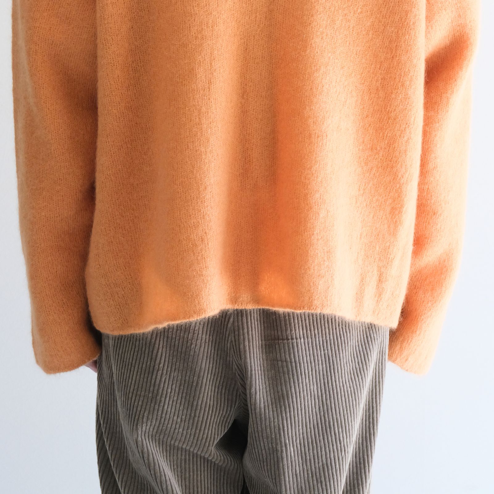 【残り1点】Kid Mohair Knit Shirts（Orange）