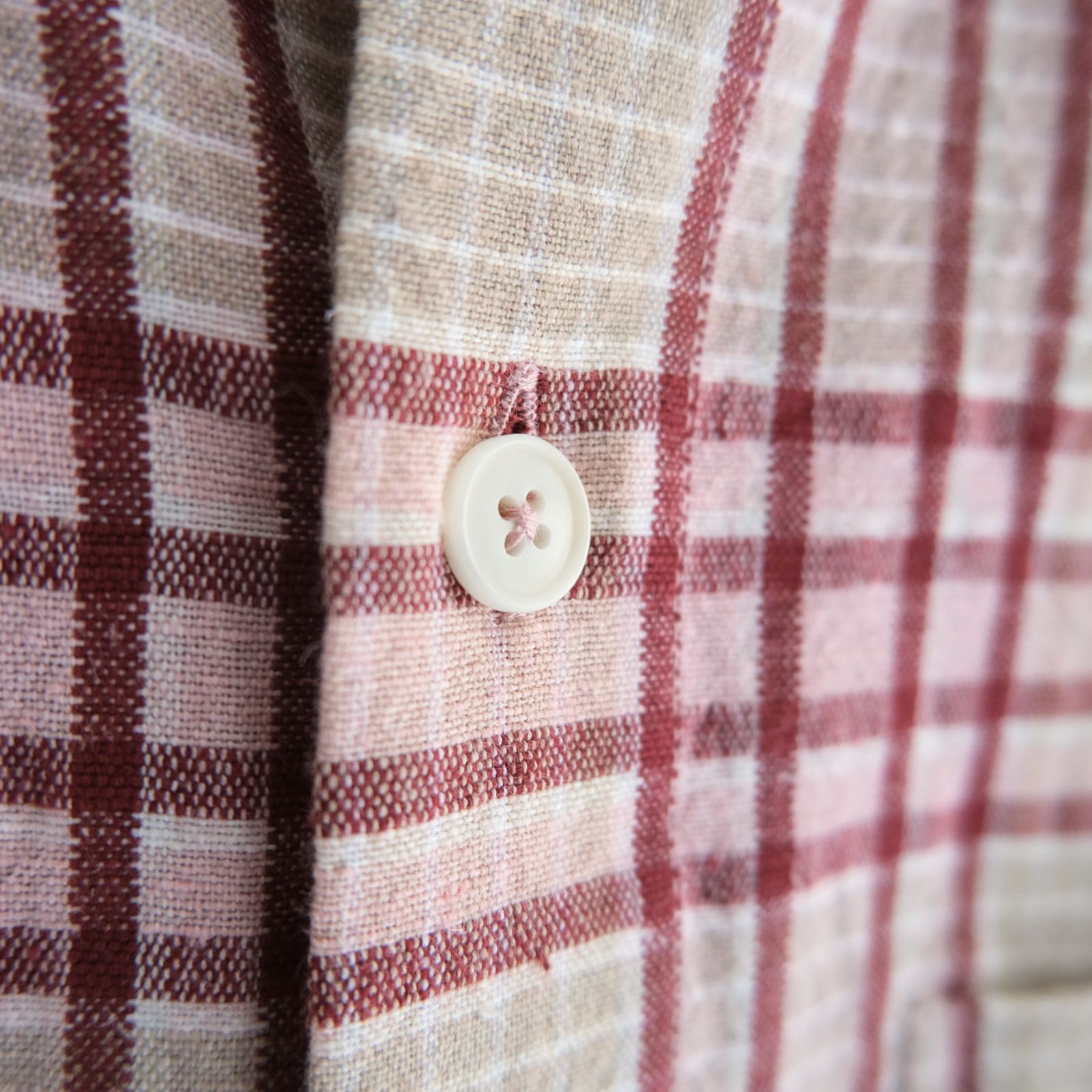 PLANE SHIRT / プレーンシャツ（FLORA CHECK HANDLOOM）