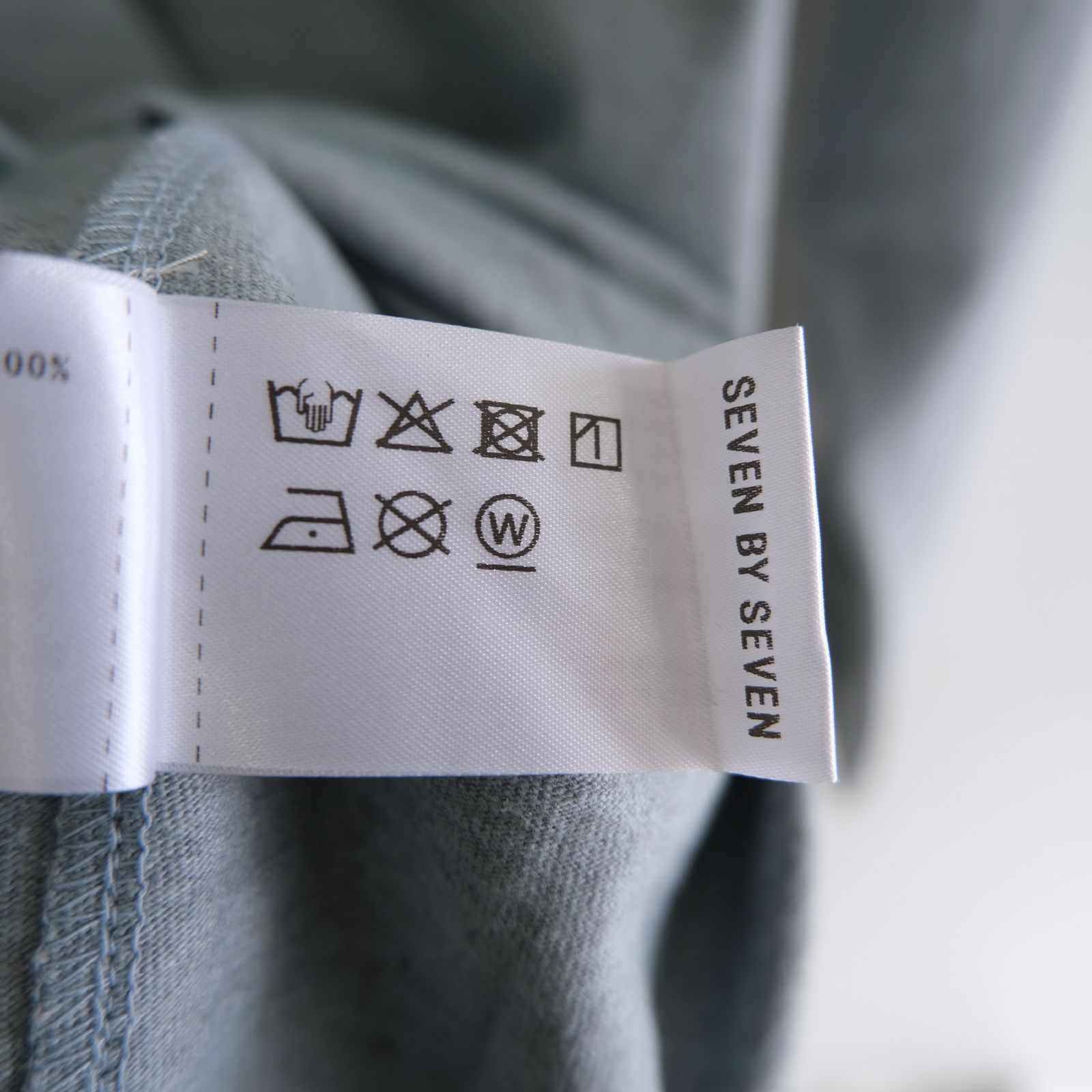 WRAP AROUND POCKET TEE L/S - Raffy plainstitch - / ロンT / ロングスリーブTシャツ / ラフィー / Blue