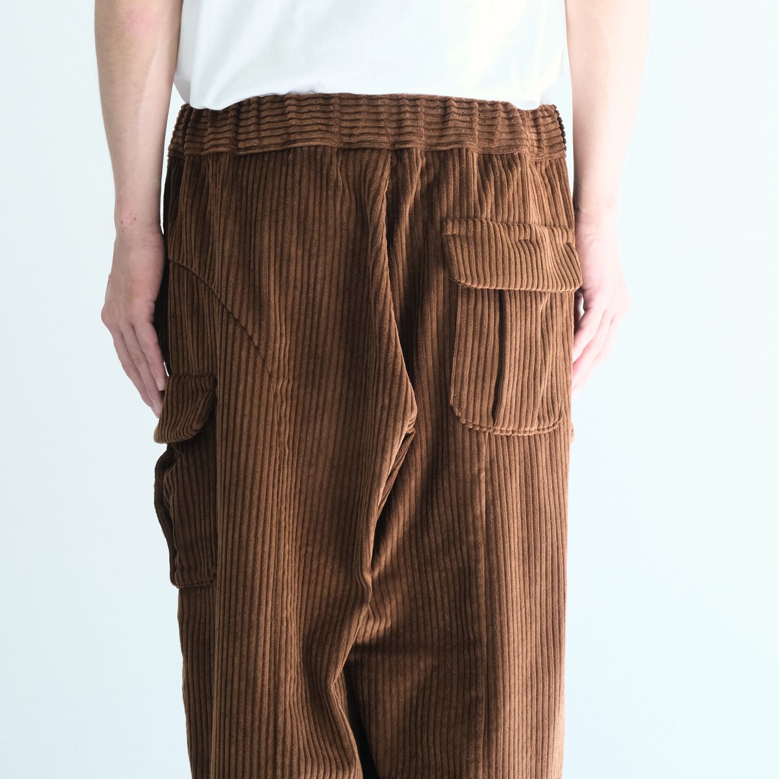 【残り1点】WIDE-WALE CORDUROY CARGO PANTS（BROWN）