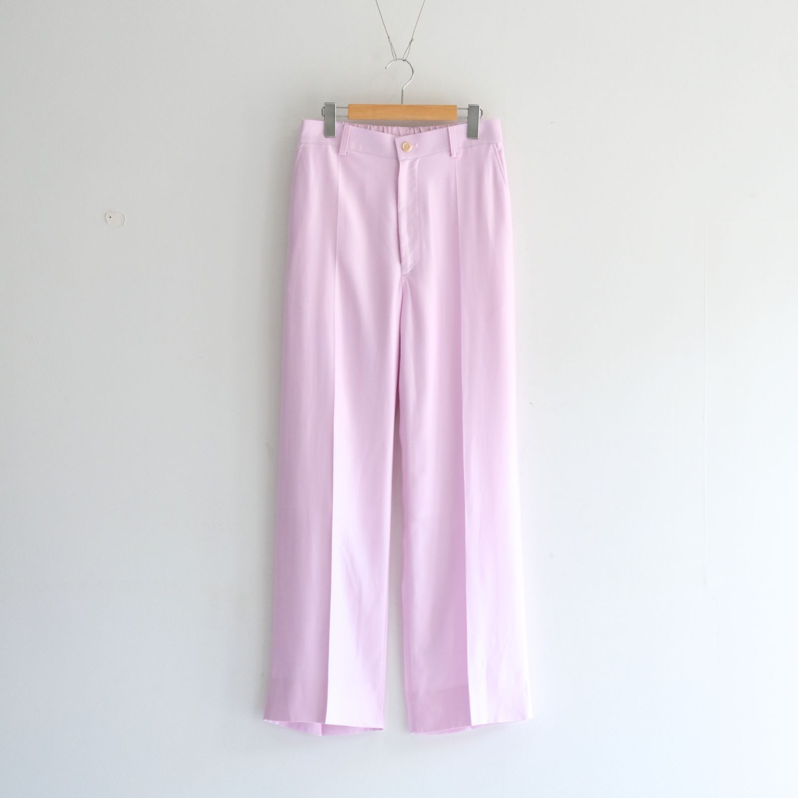 【残り1点】WIDE EASY FLARE TROUSERS  - Heavy Cupra -（Pink）