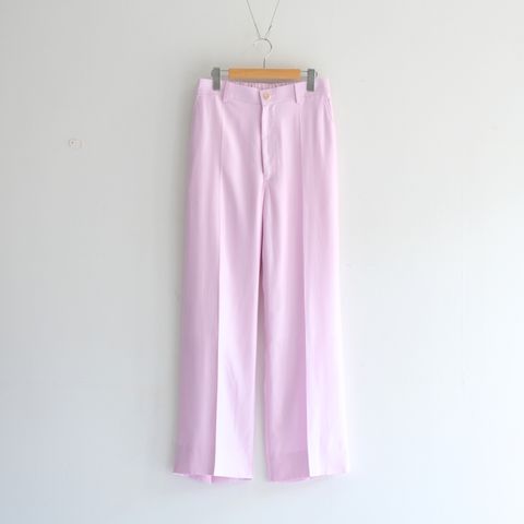 【残り1点】WIDE EASY FLARE TROUSERS  - Heavy Cupra -（Pink）