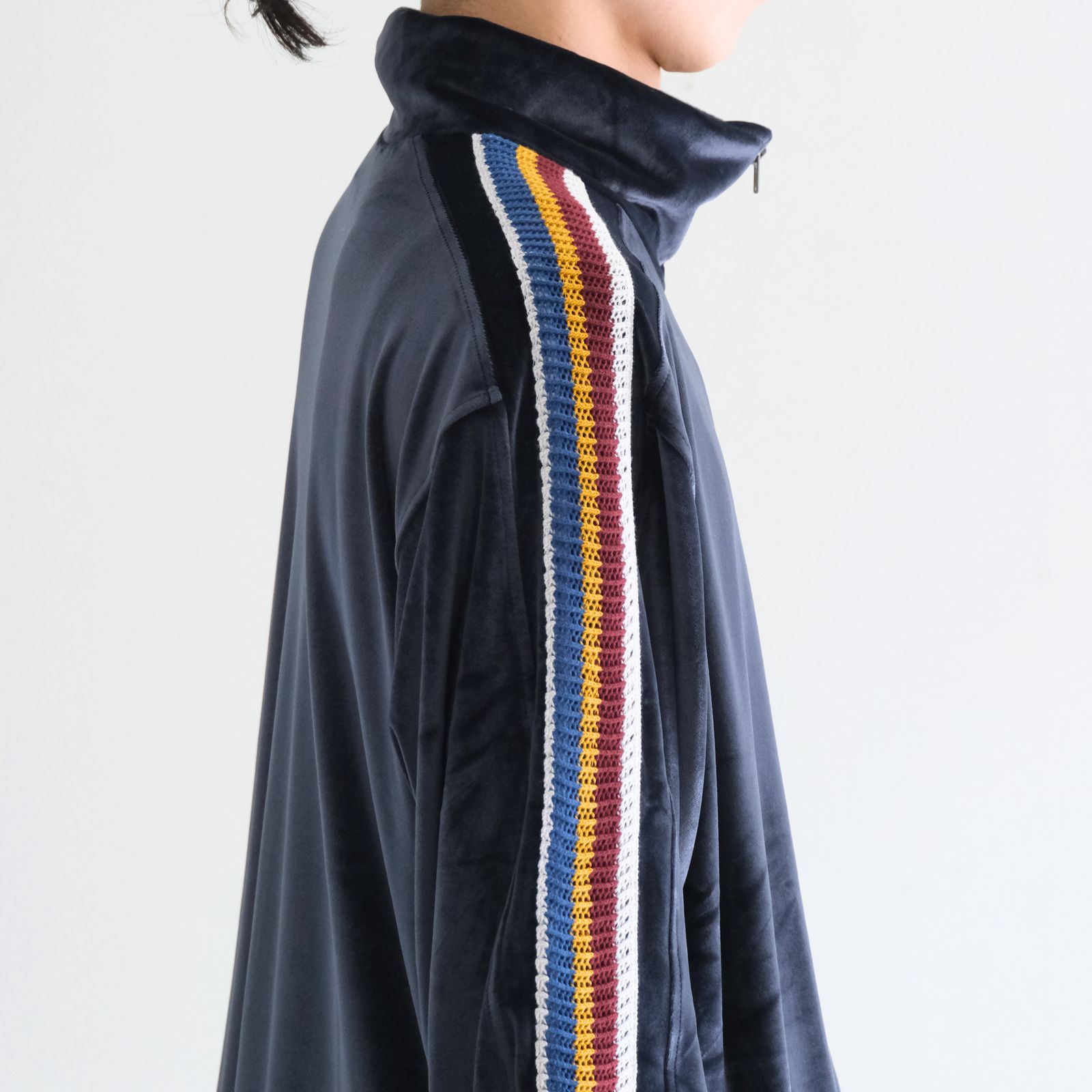 VELOUR TRACK JACKET（NAVY）