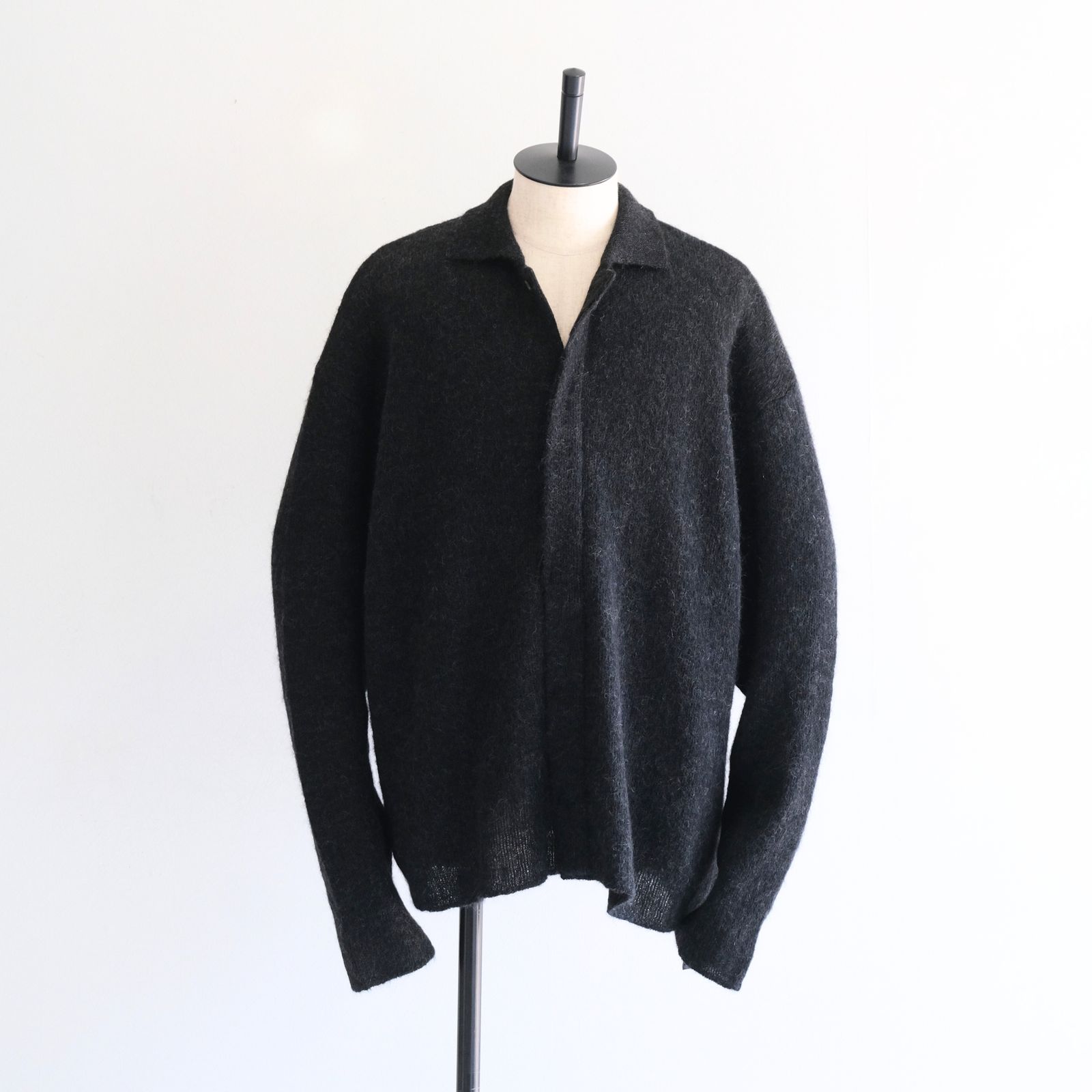 【残り1点】Kid Mohair Knit Shirts（Black）