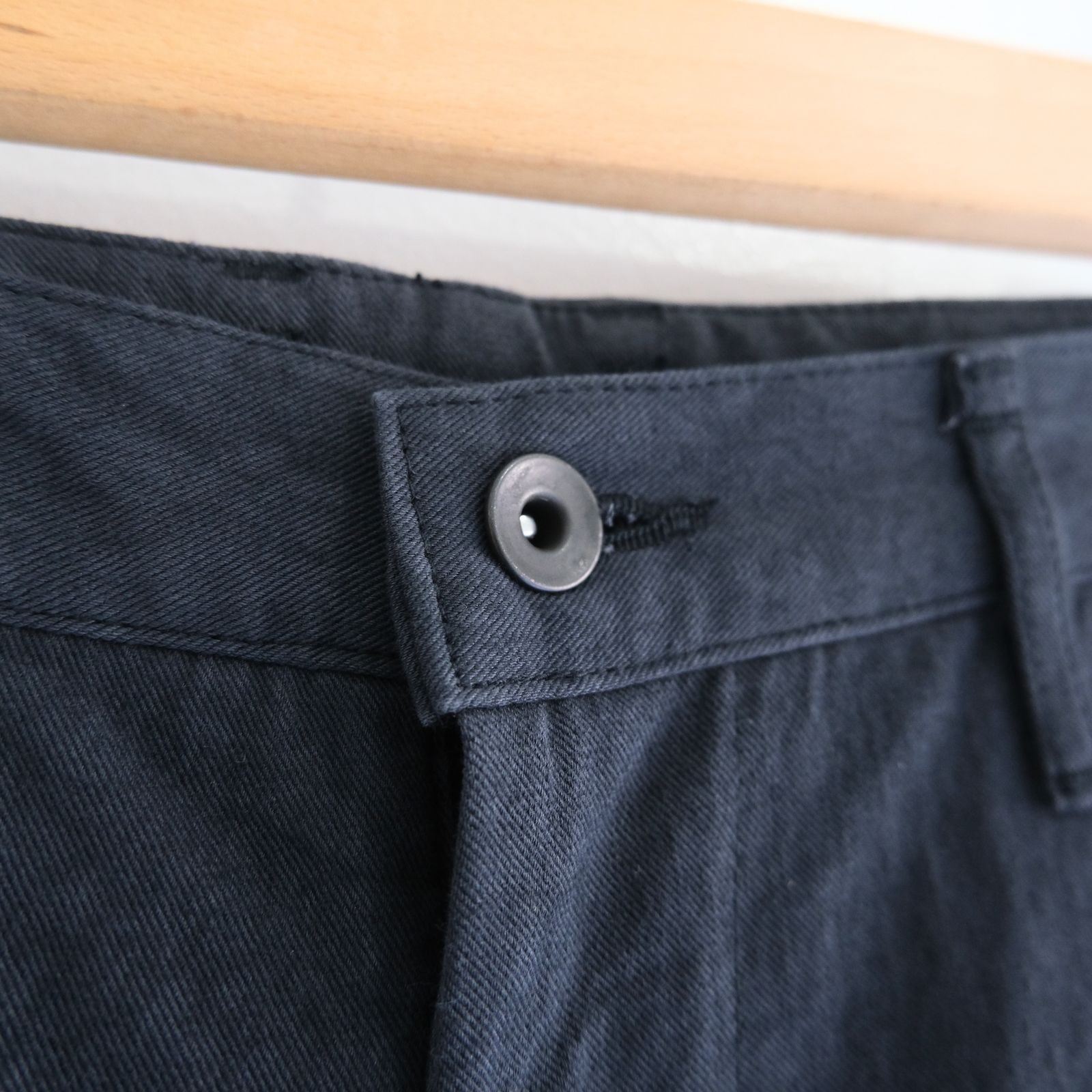 FADED CORKSCREW TWILL WORK PANTS（FADED BLACK）