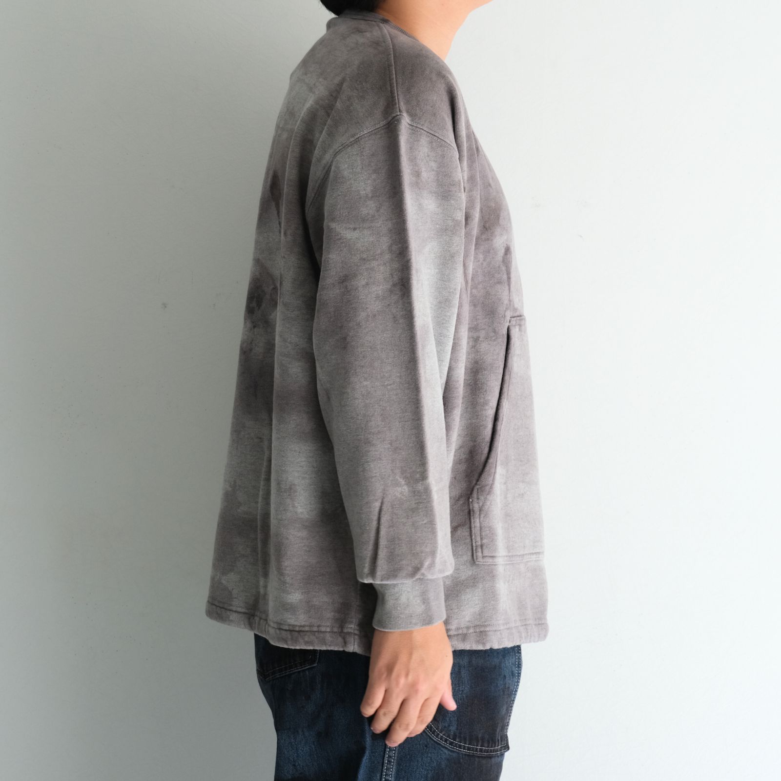 Reimagined Newsboy Fleece-Lined Sweatshirt / スウェット / Oak Gall Melange