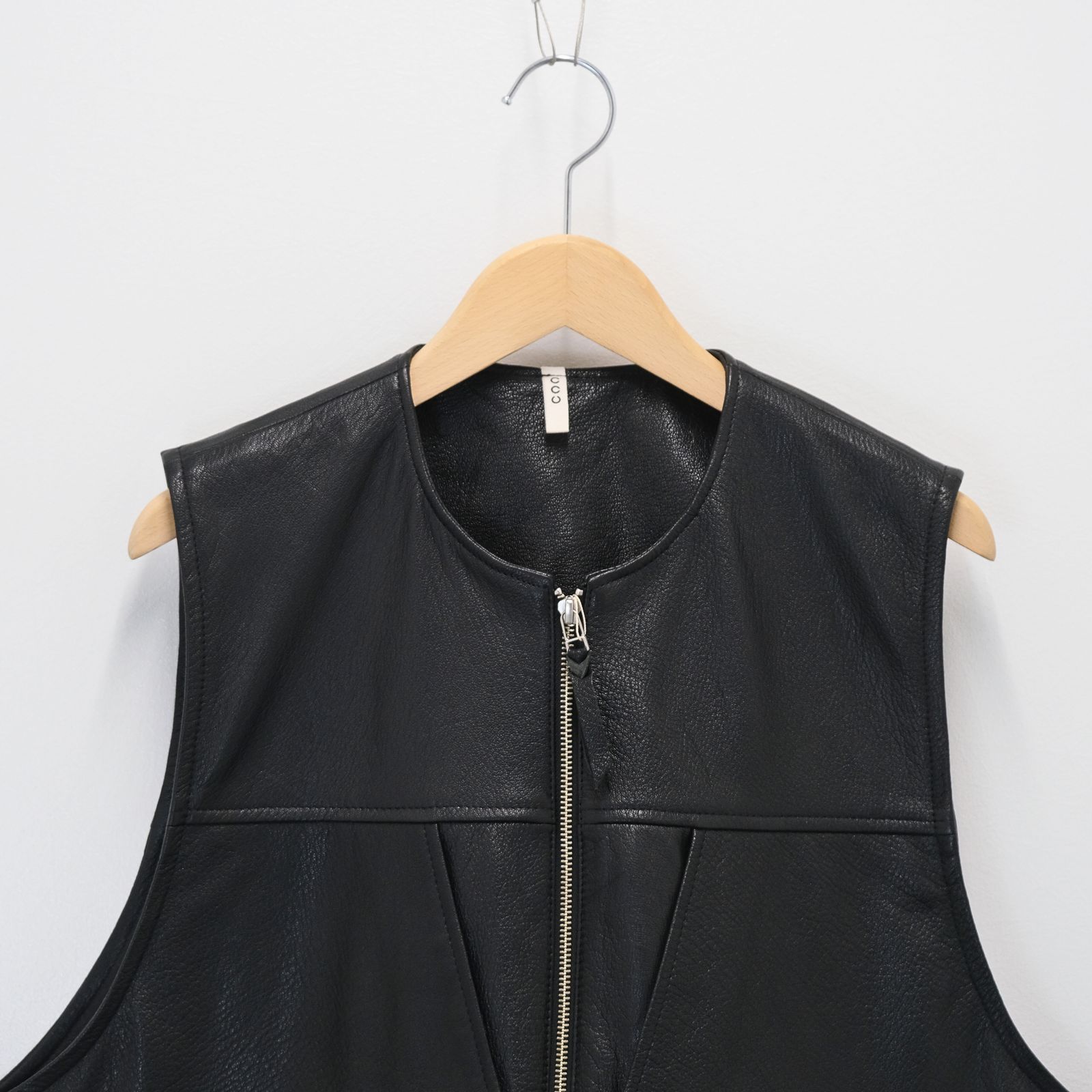HUNTING VEST / レザーベスト / ゴートレザー