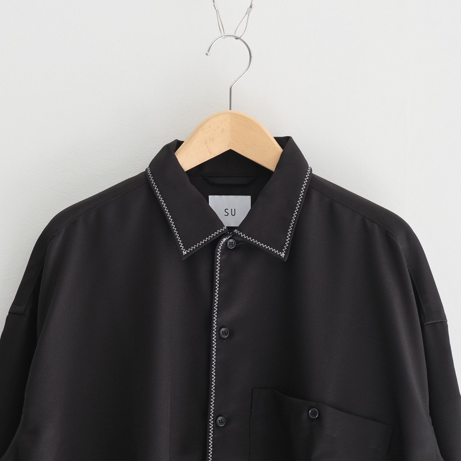 Stitch L/S Shirts / シャツ / 長袖 / Black