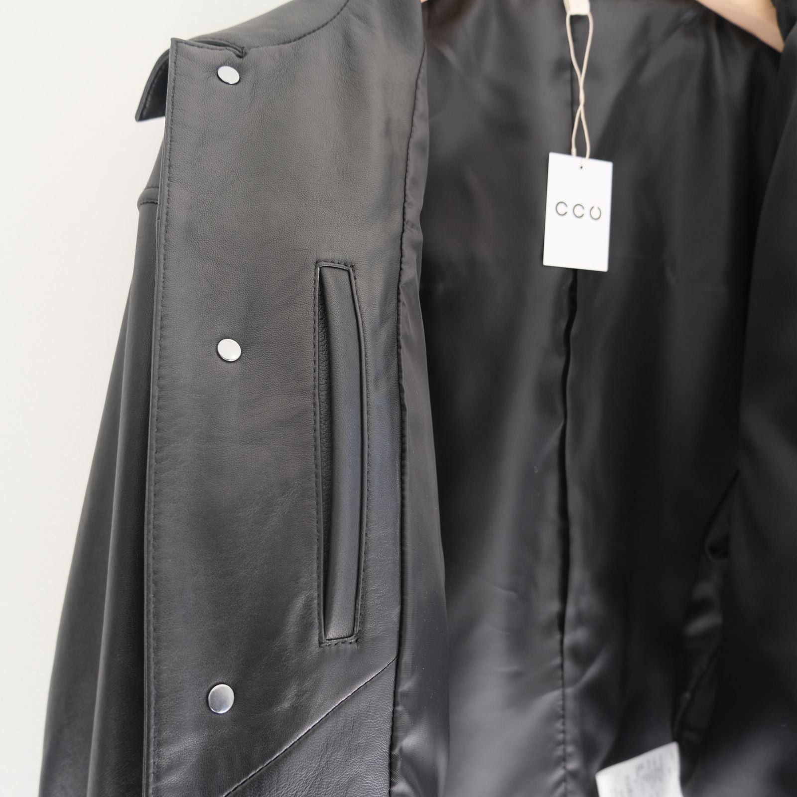 TRUCKER JACKET / ジャケット / レザージャケット / トラッカージャケット / SHEEP SKIN / 羊革 / BLACK