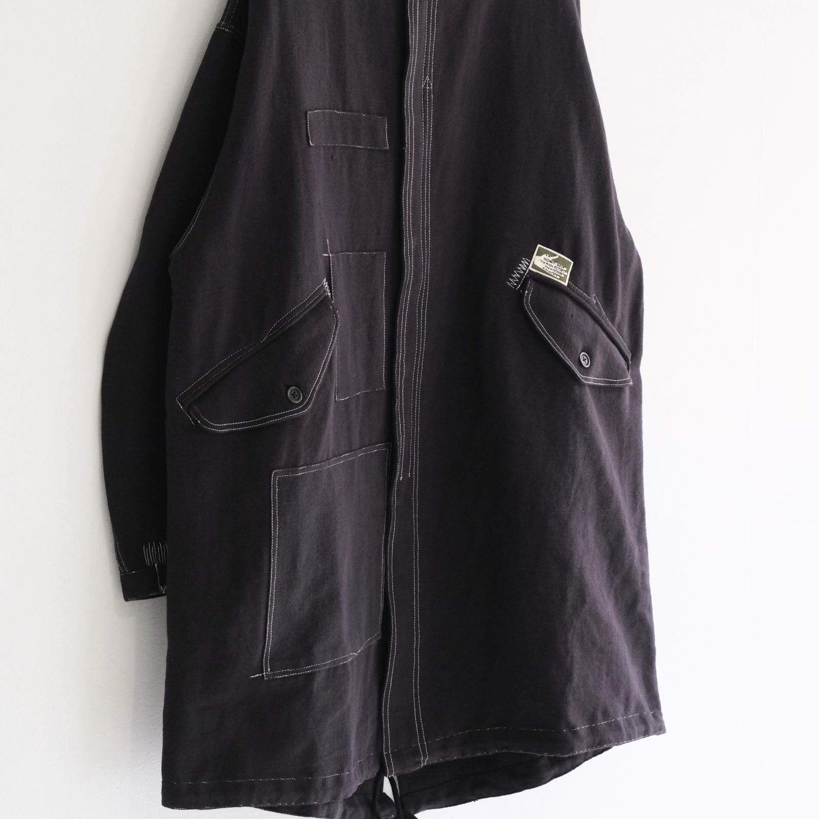 BRAMBLE PARKA / コート / フィッシュテールパーカー/ コットン / Wonky-Wear / BLACK