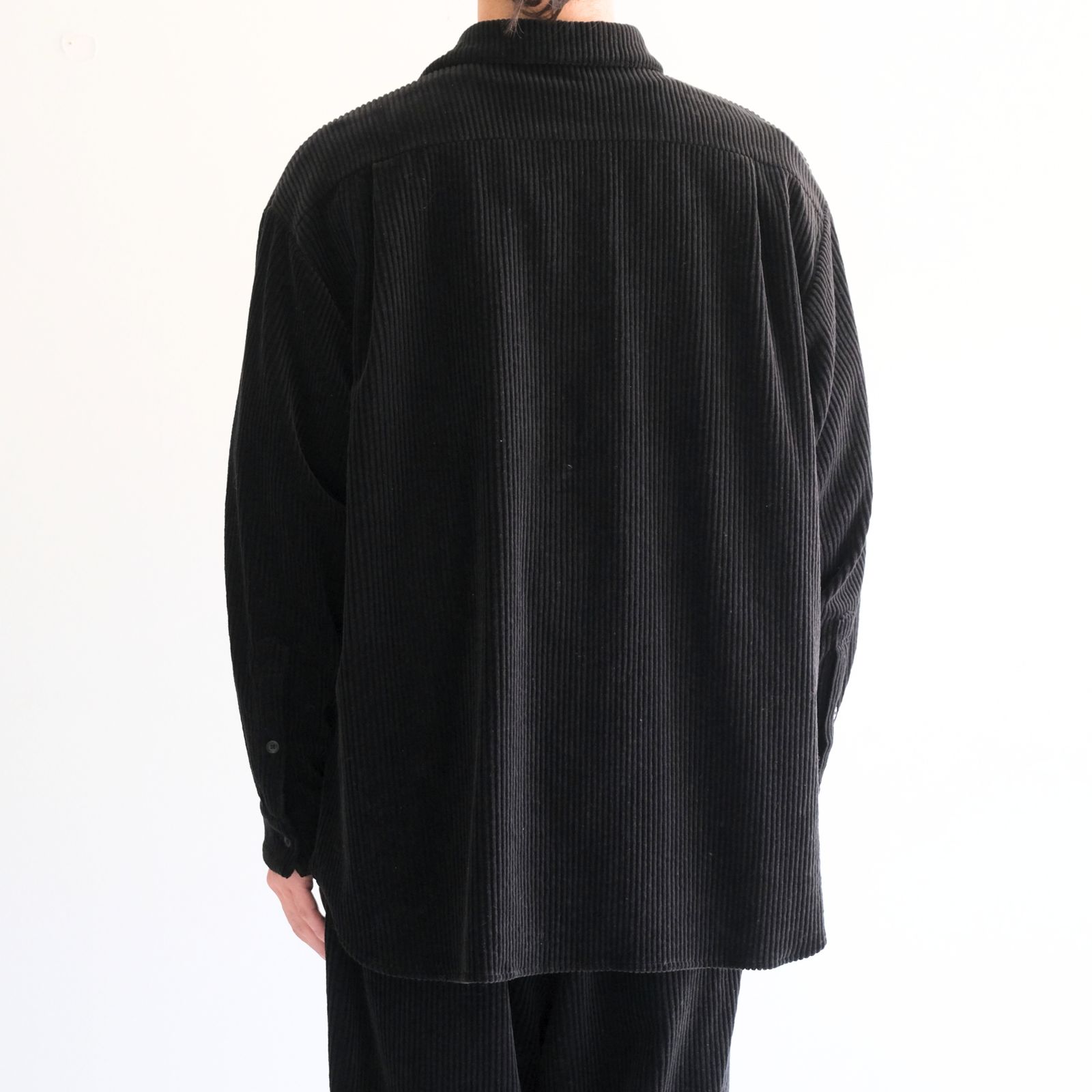 【残り1点】Corduroy Skipper Shirts（Black）