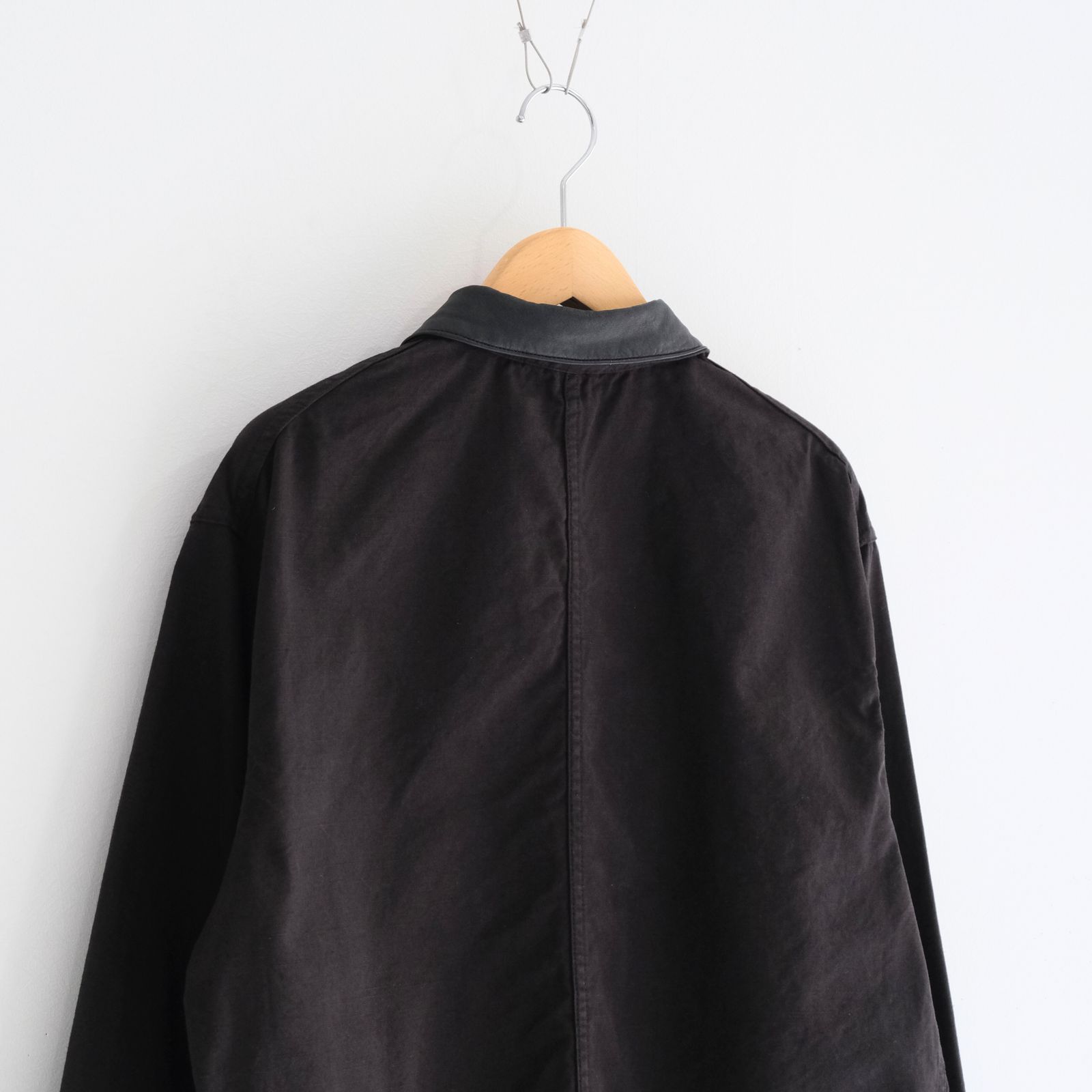 WASHED C/R/S DUCK COVERALL / ジャケット / カバーオール / BLACK