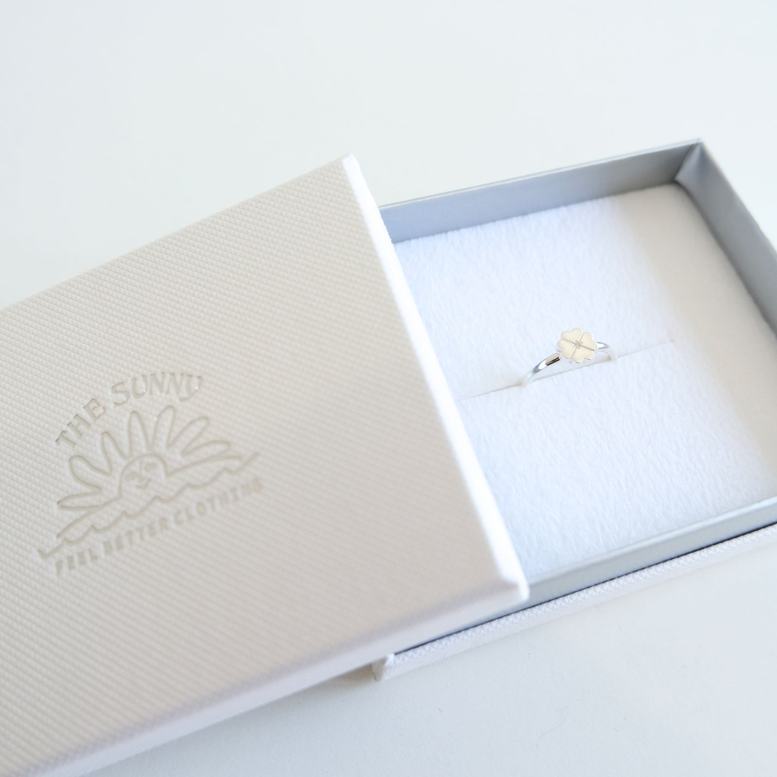 FLOWER PINKY RING（Sterling Silver）