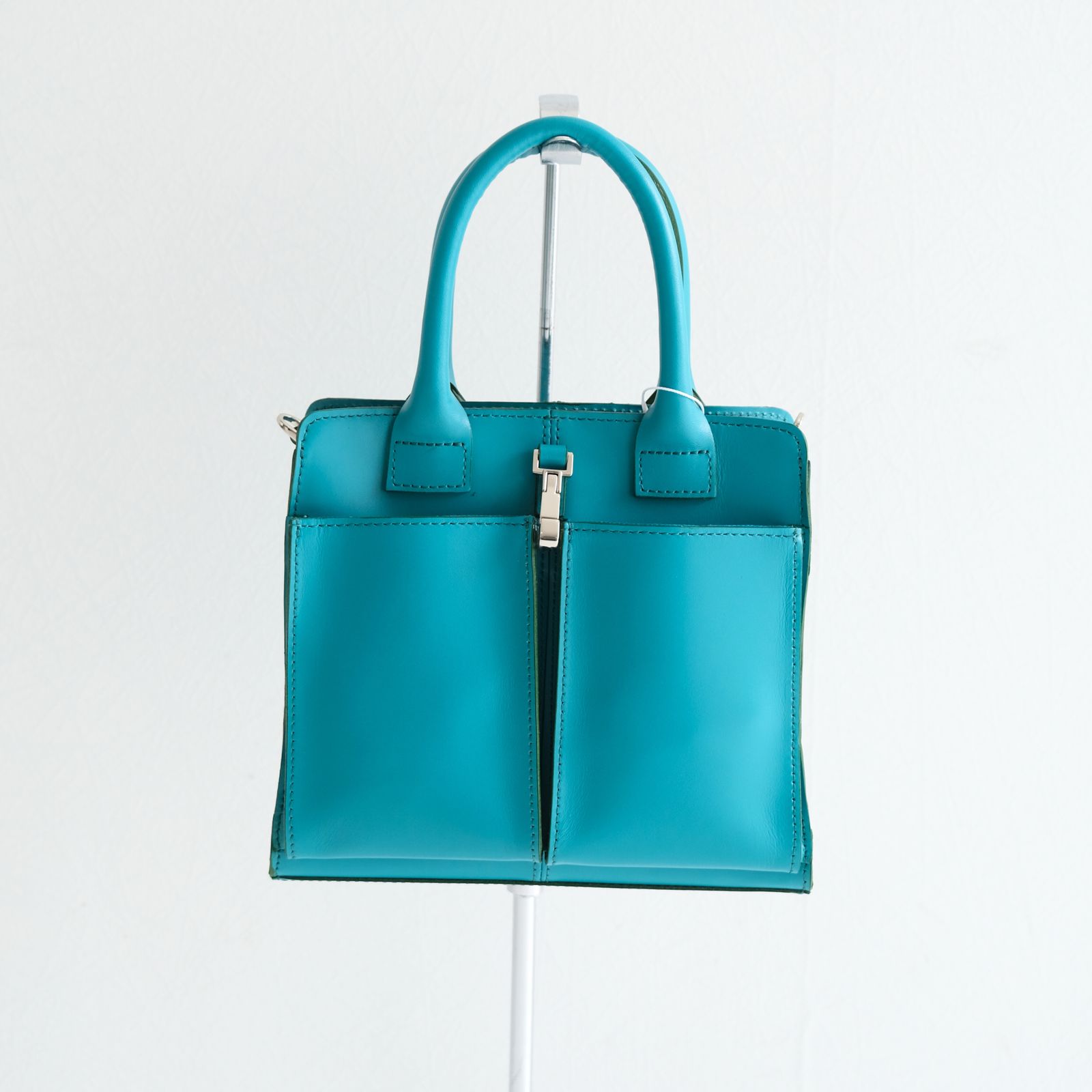 P.RECTANGLE LEATHER HELMET BAG PLAY / ヘルメットバッグ / EMERALD