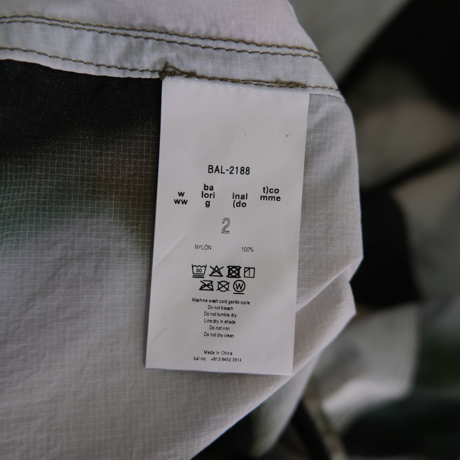 LIGHT WEIGHT WIND SHELL JACKET（BLUR）