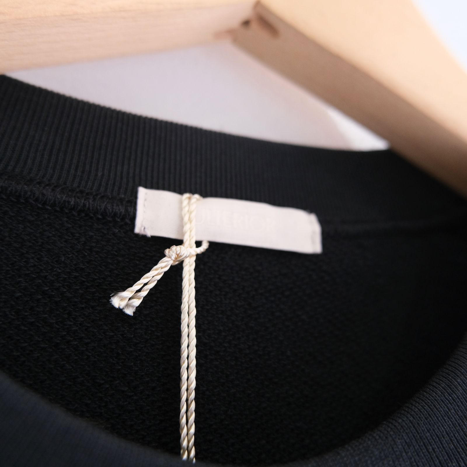 SOFT DRY SHORT LOOP TERRY SWEAT TEE （BLACK）