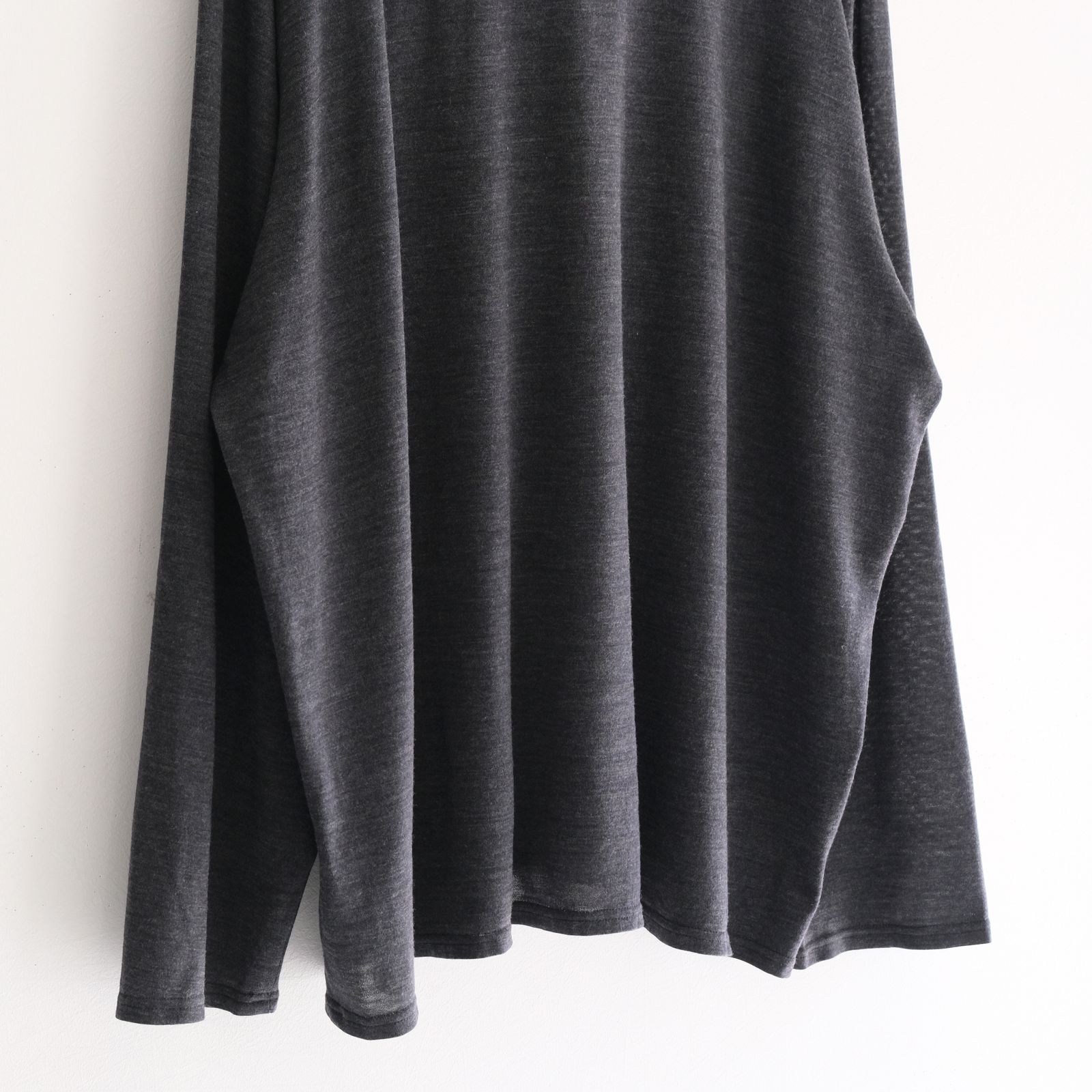 Wool Jersey Twisted polo Shirts / ポロシャツ / Gray