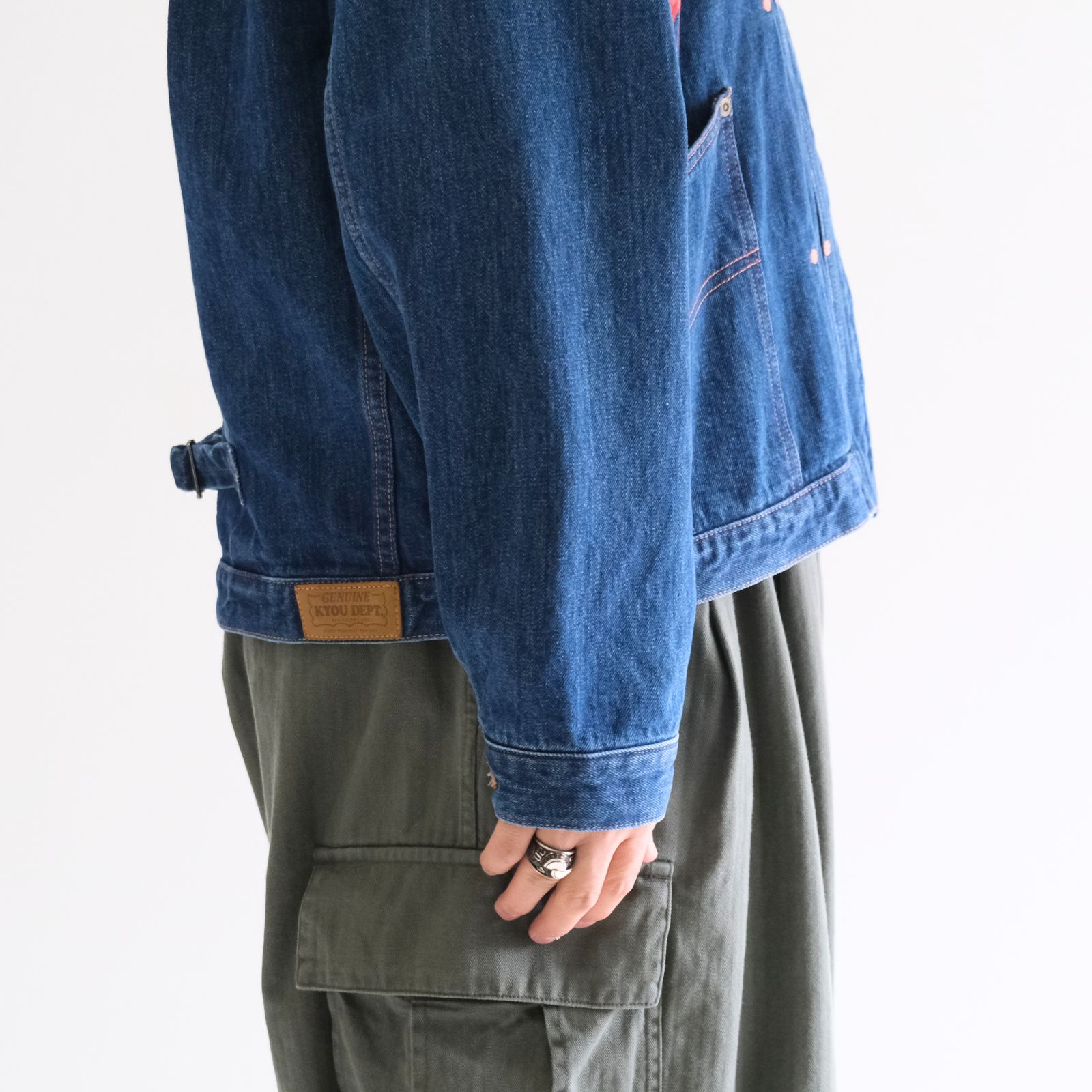 "ROEBUCK" Type-50s Hand Painted Jacket feat. MIO YAMAMOTO / 「ROEBUCK」タイプ50s ハンドペイントジャケット feat. ミオ ヤマモト（BLUE）