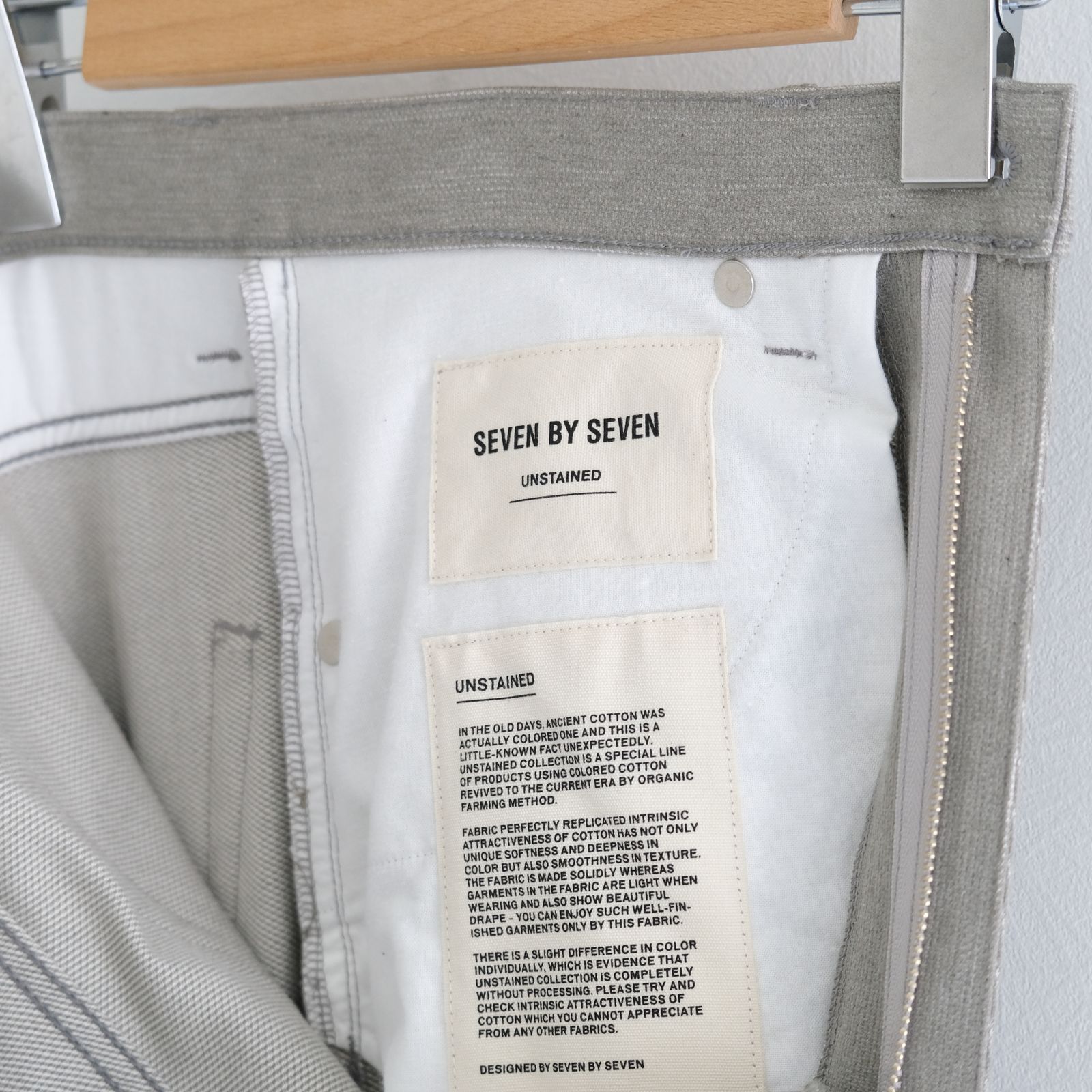 5PK COTTON PIQUE WIDE PANTS / Unstained / organic cotton / パンツ / GRY
