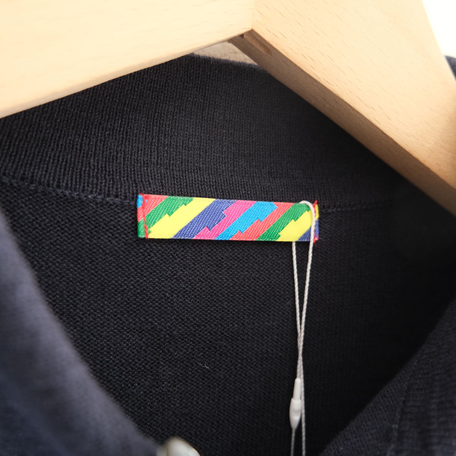 Knitted Polo Shirt /  ニット ポロ シャツ（NAVY）