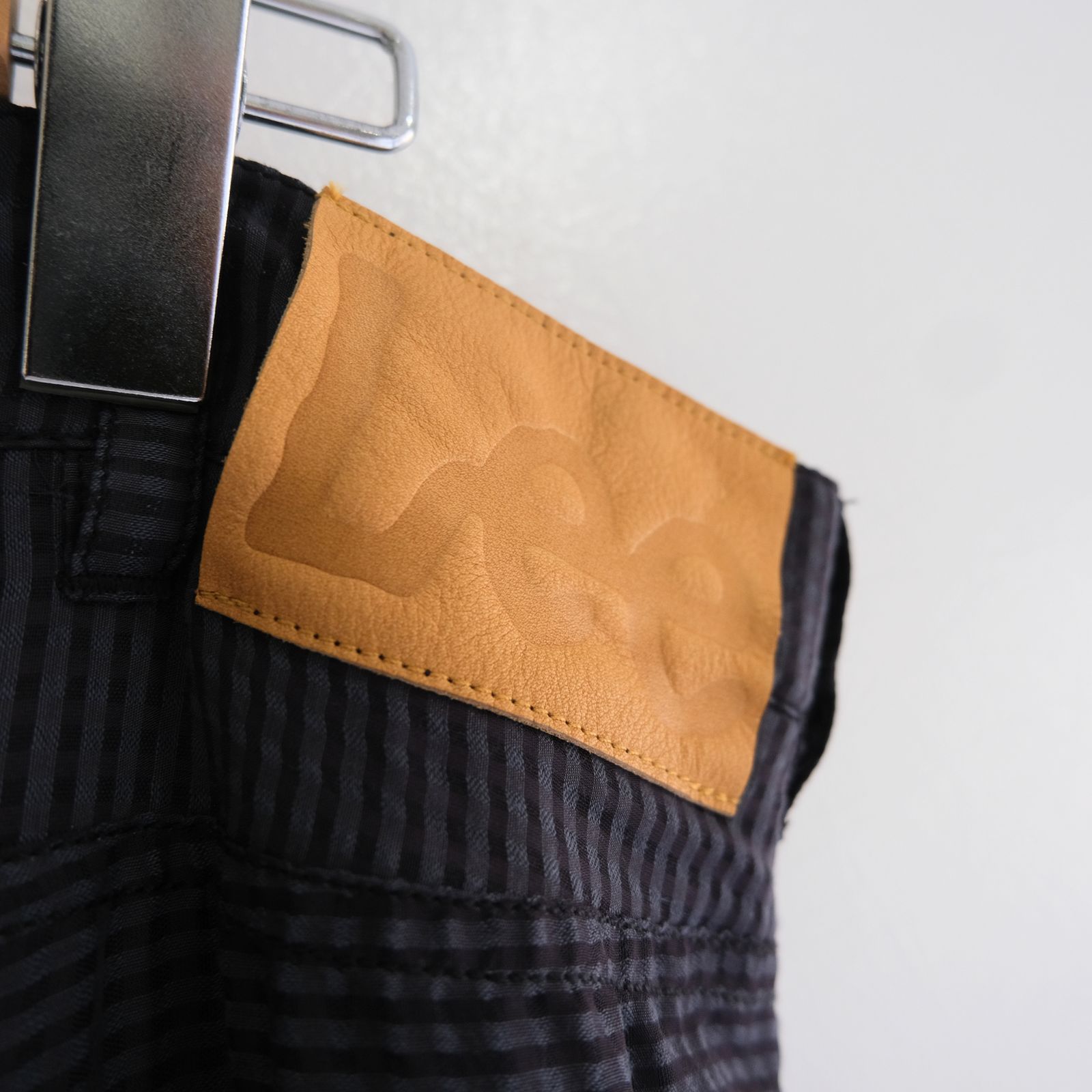Lee / SEVEN BY SEVEN  / SHEER COWBOY PANT ‐Gingham Check Indian fabric‐ （Navy）