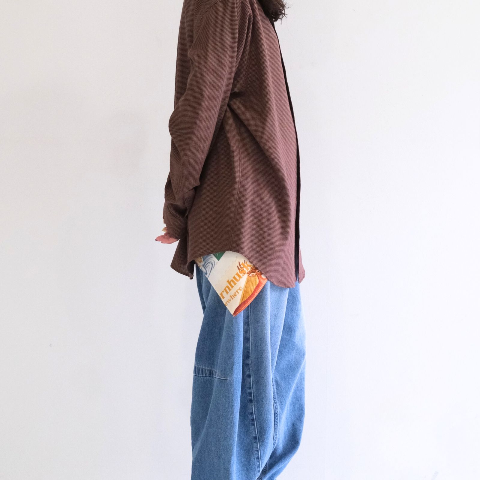 "ESSENTIAL".03 Graphic Printed Scarf（COYOTE）