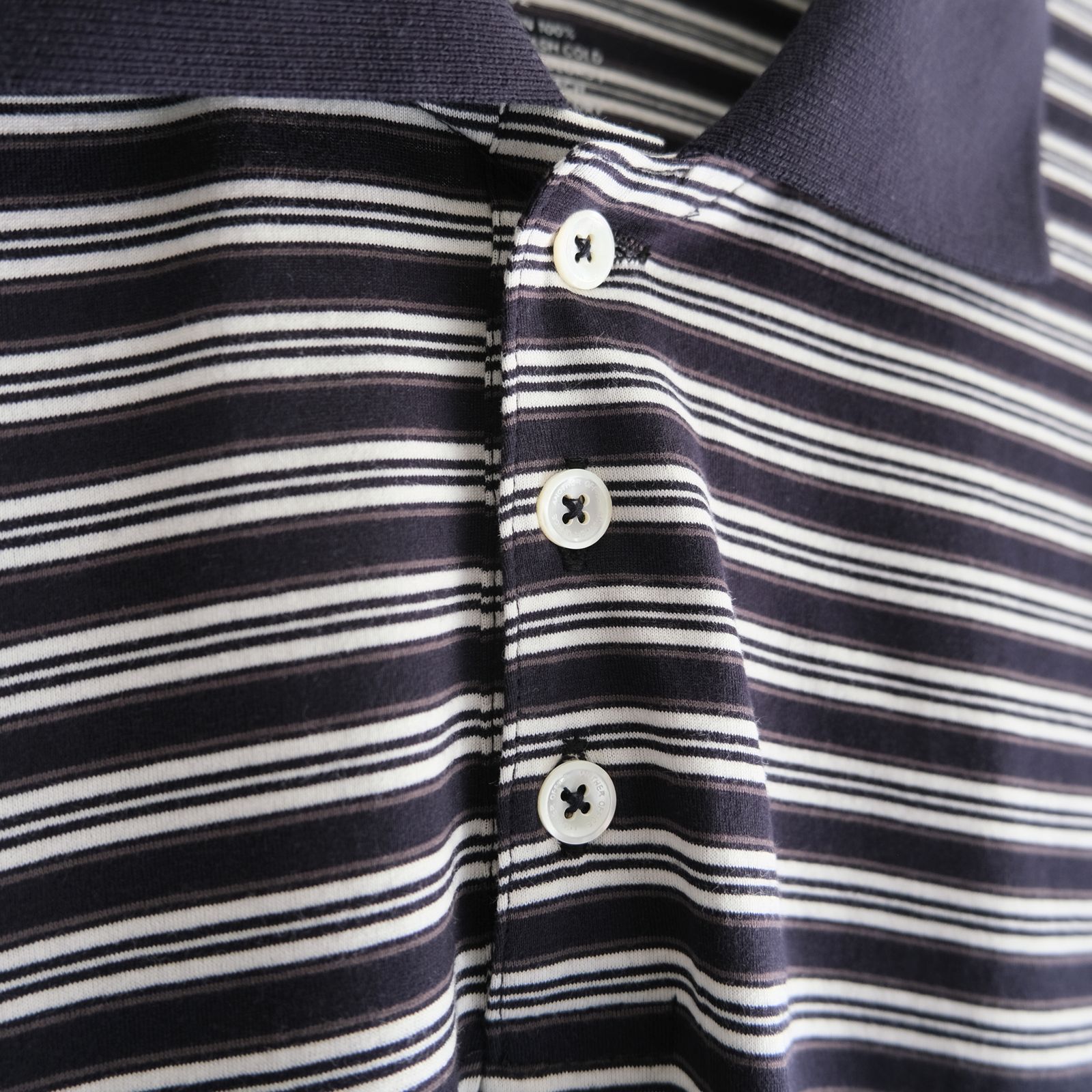 Brief Stripe Rugby TEE / ブリーフストライプラグビーTシャツ（NAVY）