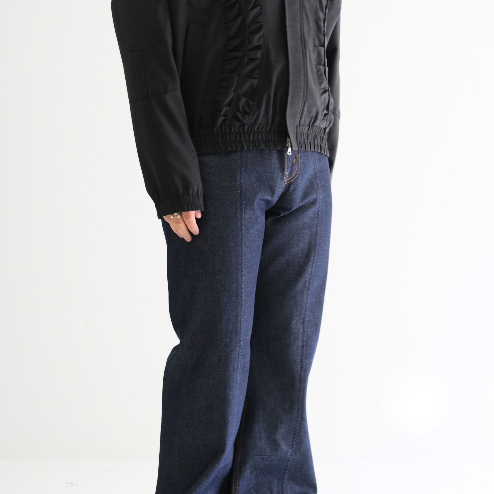 Rigiddenim Flared Pants / リジッドデニムフレアパンツ（Indigo）