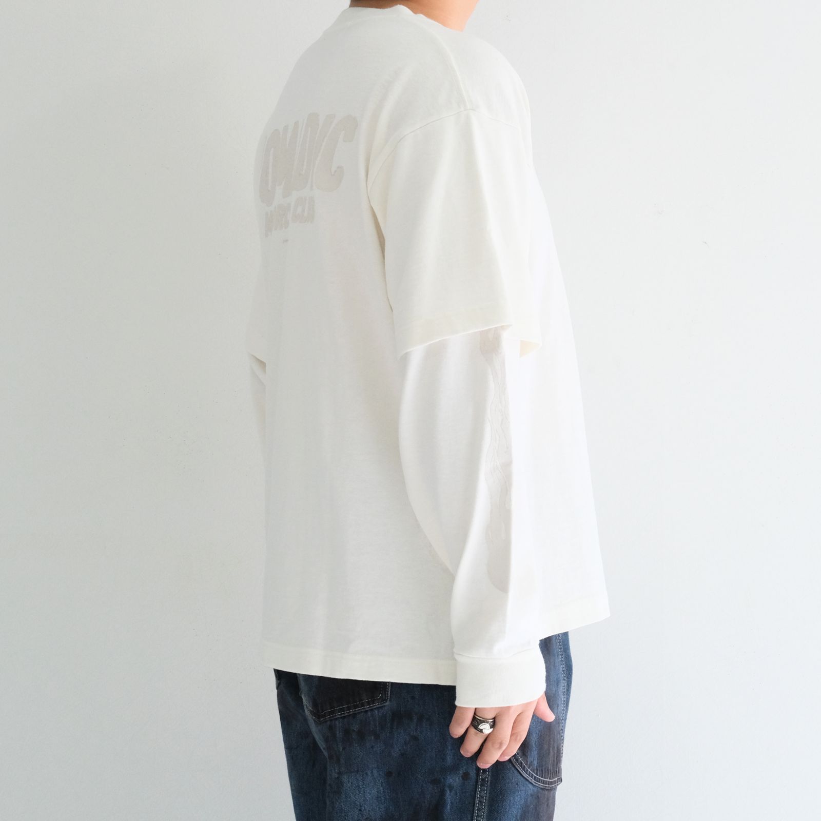 MC LAYERED LS TEE / MC レイヤード LS TEE（OFF WHITE）