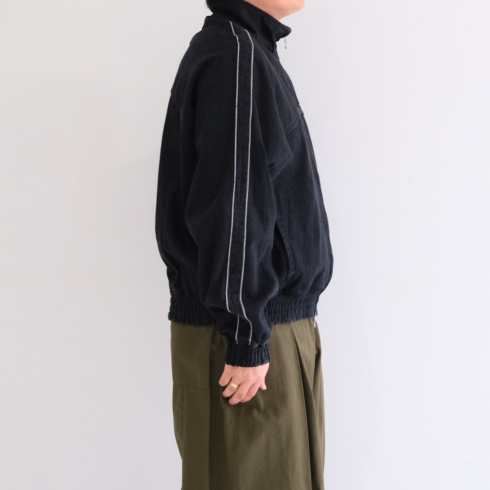 SELVAGE DENIM TRUCK JACKET / トラックジャケット / デニム / セルヴィッチ / BLACK WASH