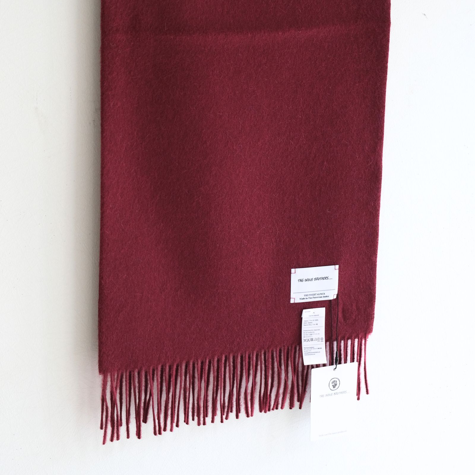 Brushed Scarf（Burgundy）