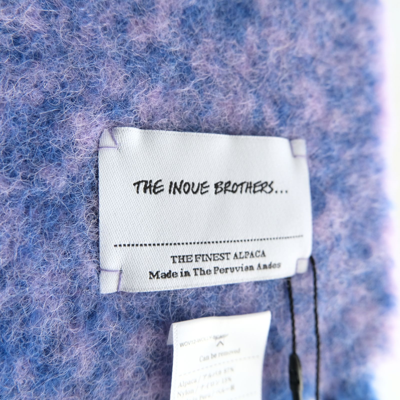 Two Colour Woolly Scarf / マフラー / アルパカ / Blue / Violet